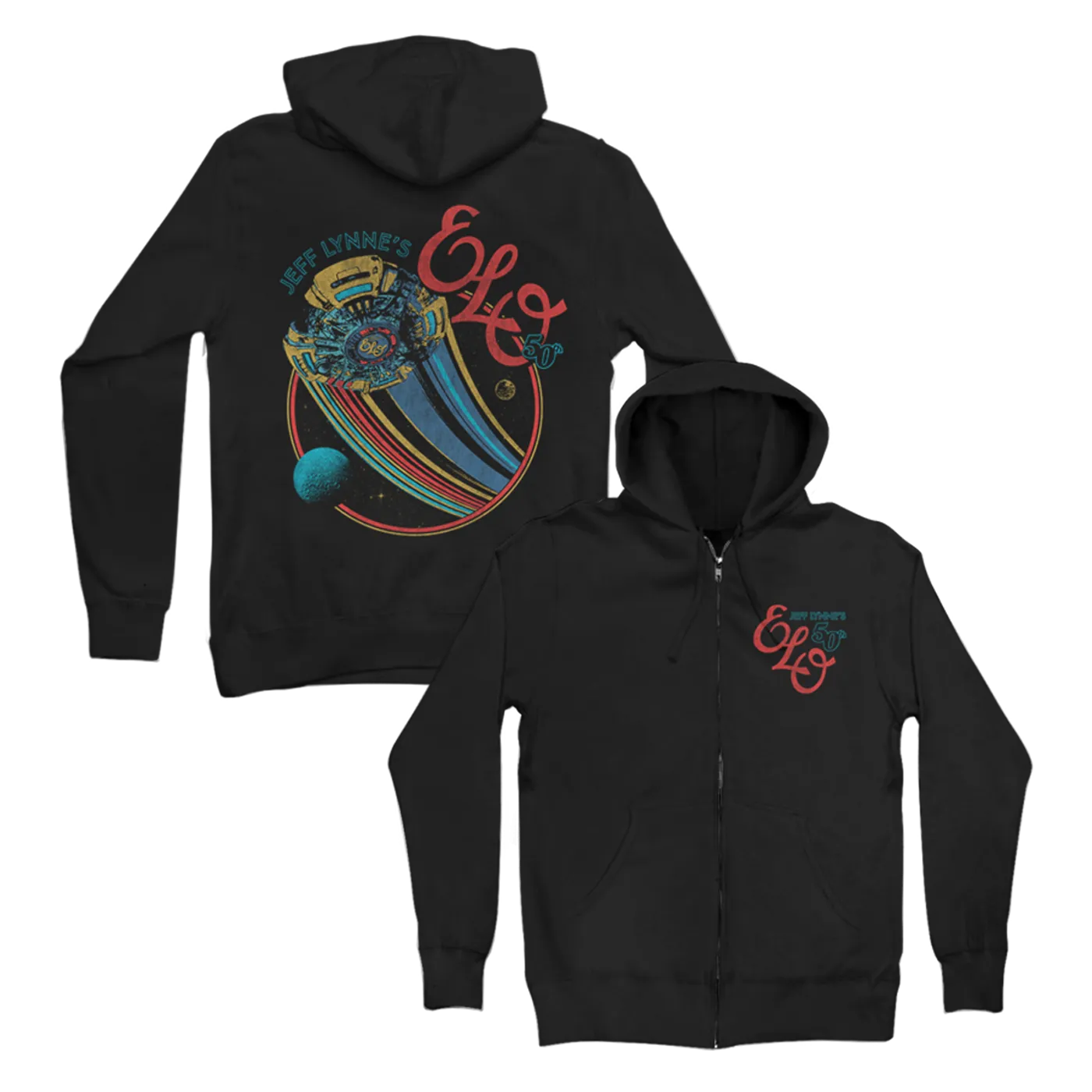 ELO (Electric Light Orchestra) 50th Anniversary Zip Hoodie