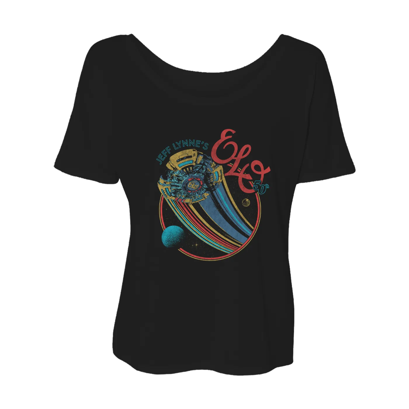 ELO (Electric Light Orchestra) 50th Anniversary Womens Tee