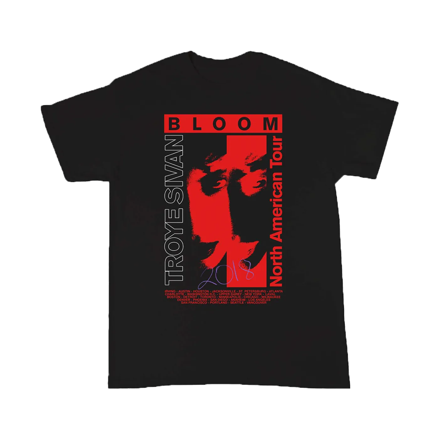 Troye Sivan TOUR TEE – BLACK