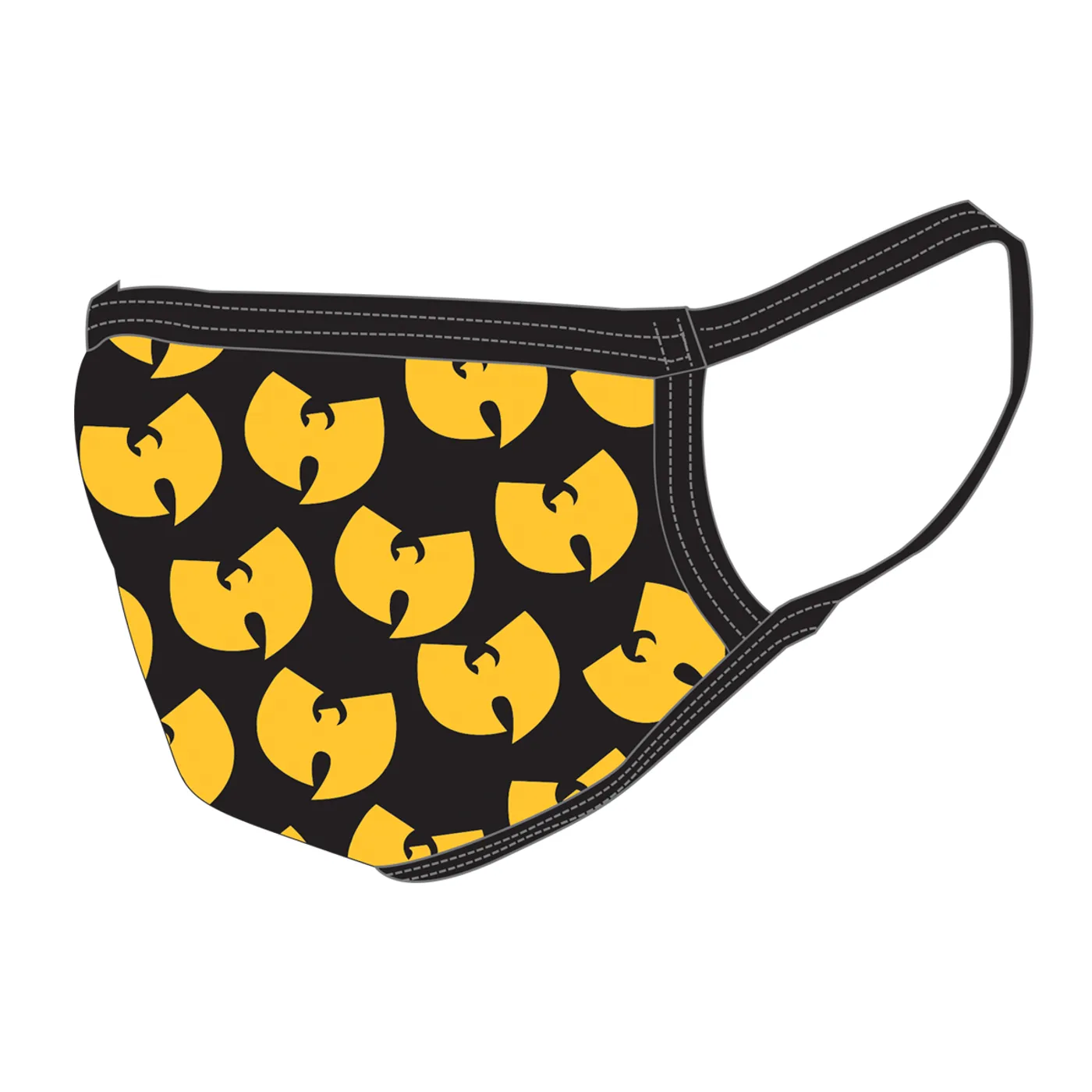 Wu-Tang Clan Allover Logo Face Mask - Black