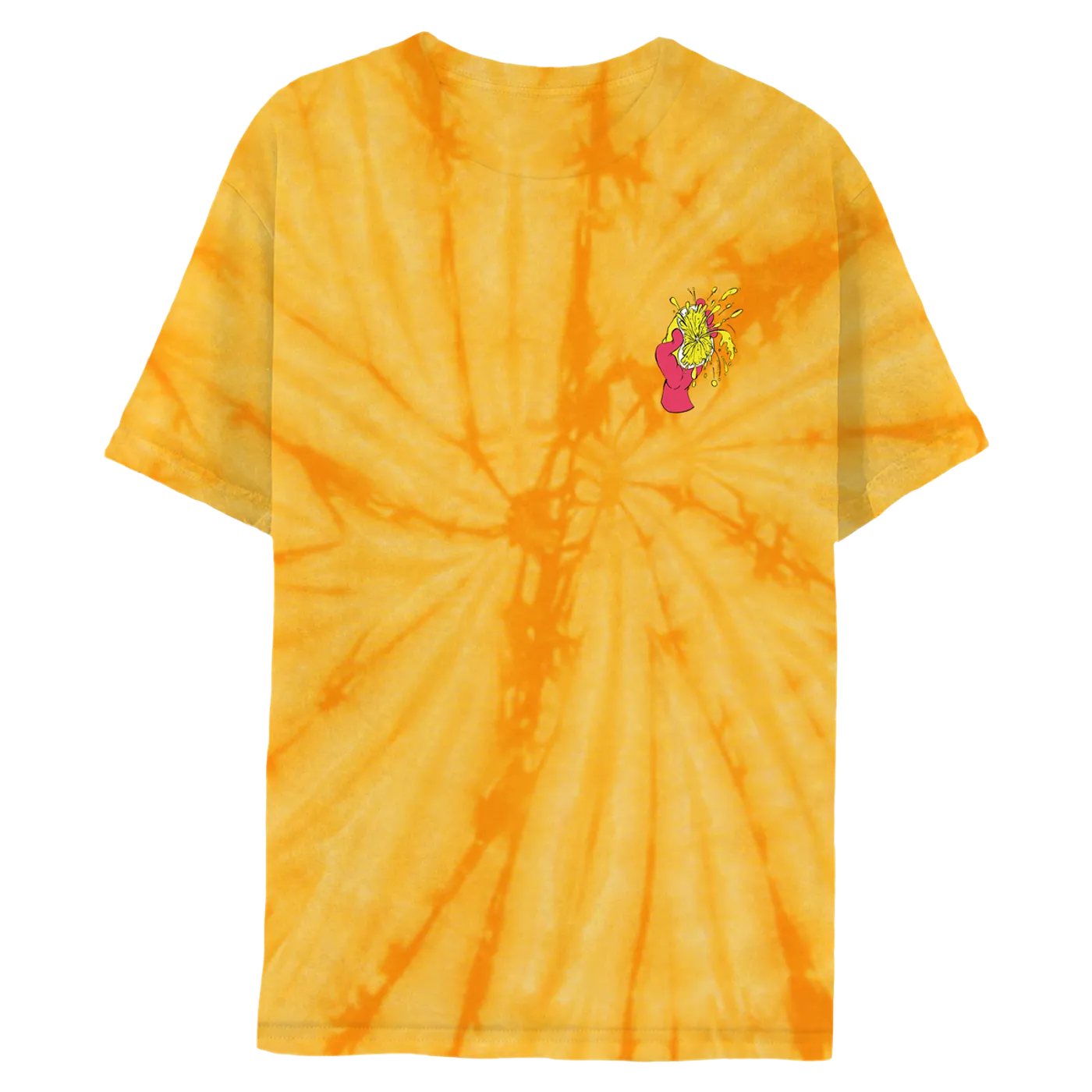 Local Natives Sour Lemon Lyric Gold Tie-Dye Tee