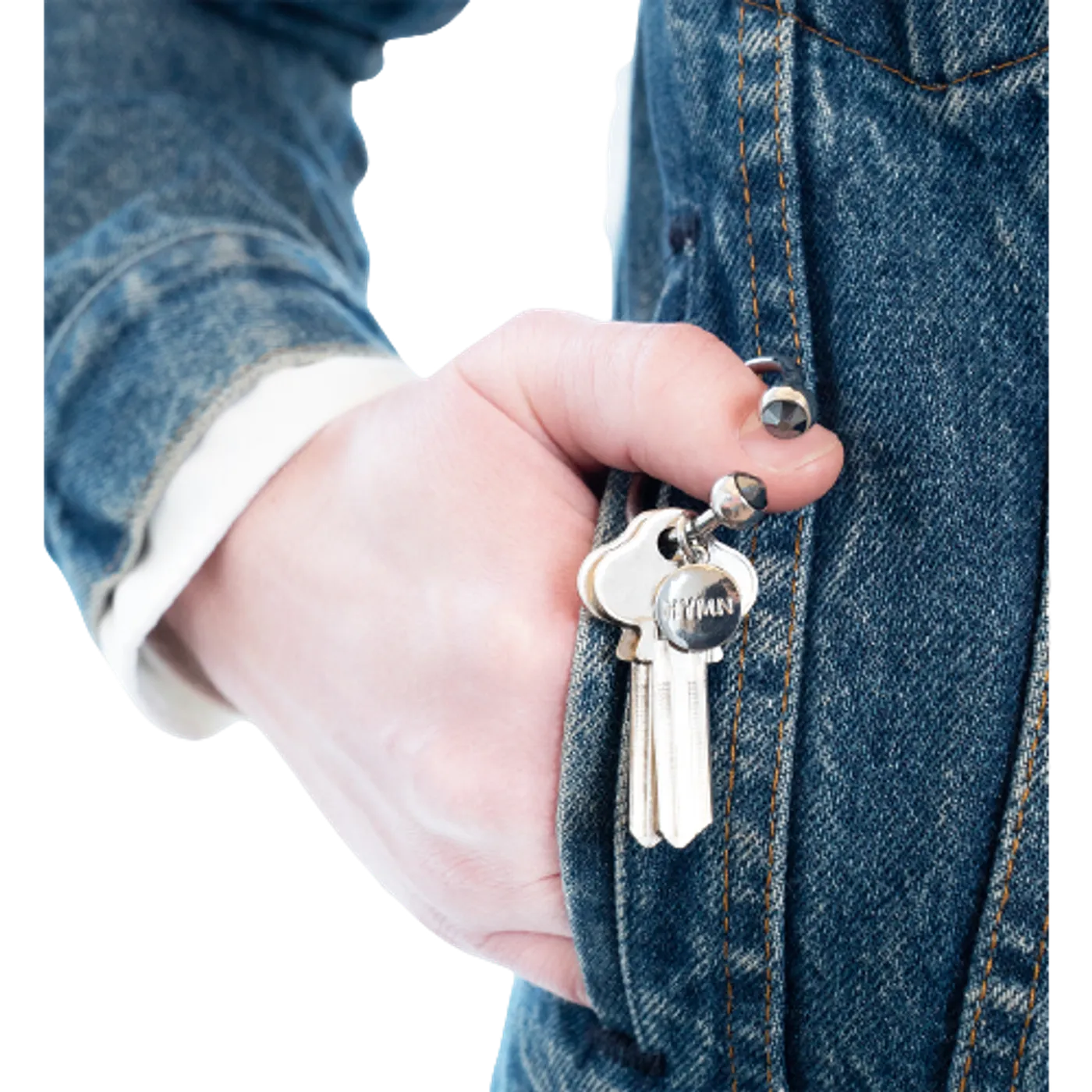 Sarah Brightman Unisex Circle Key Ring - Onyx