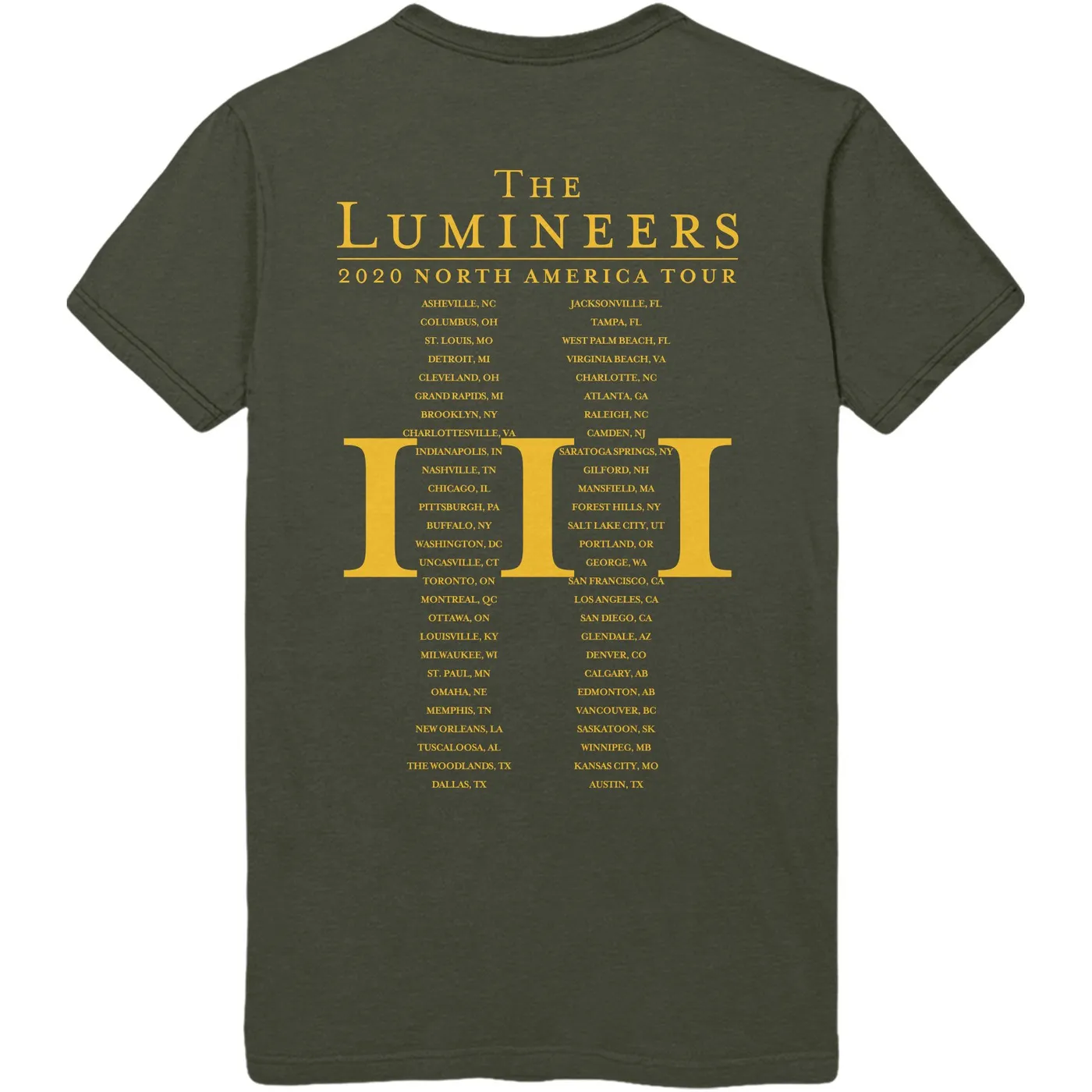The Lumineers Matchstick Tour Tee