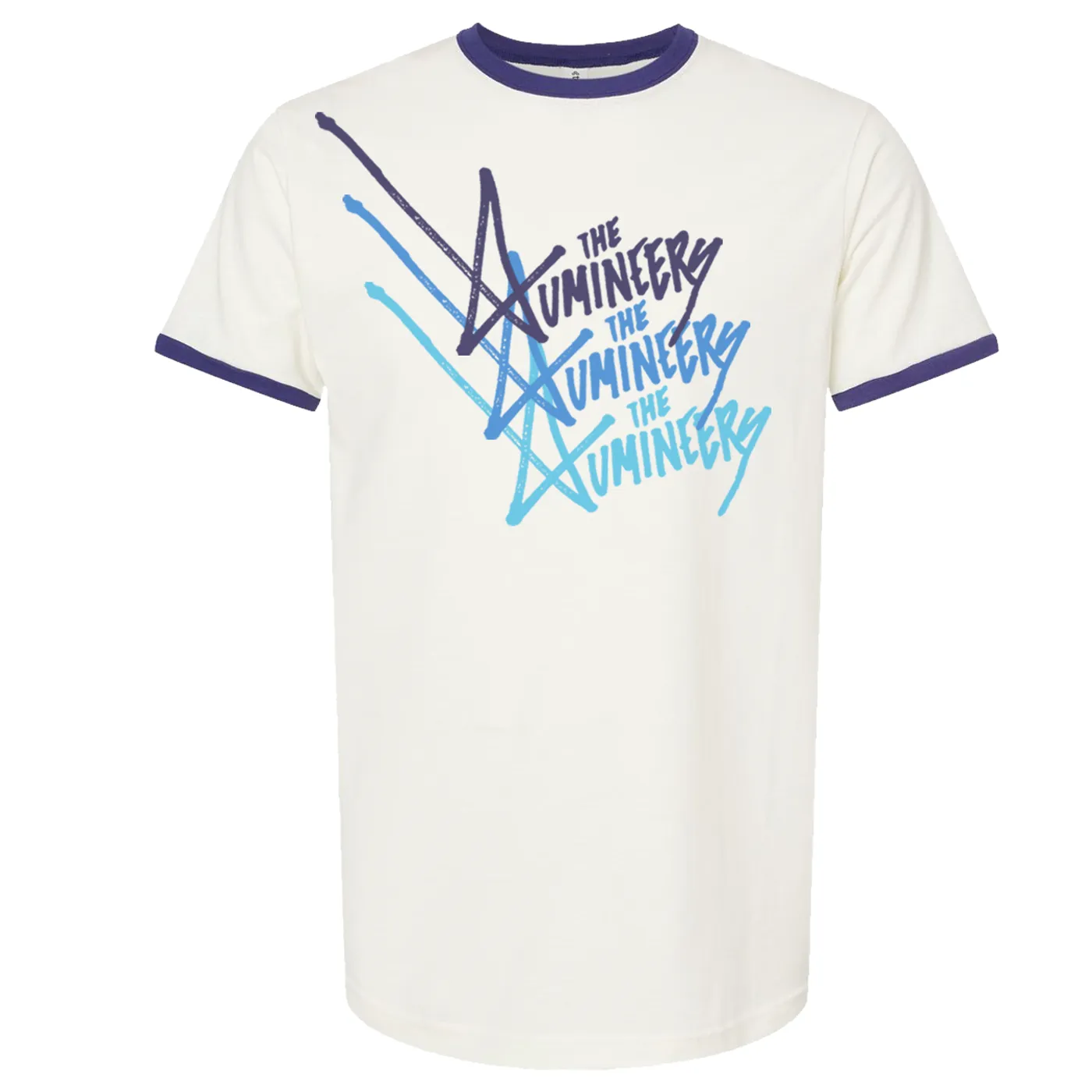 The Lumineers Repeating Logo Ringer Tee