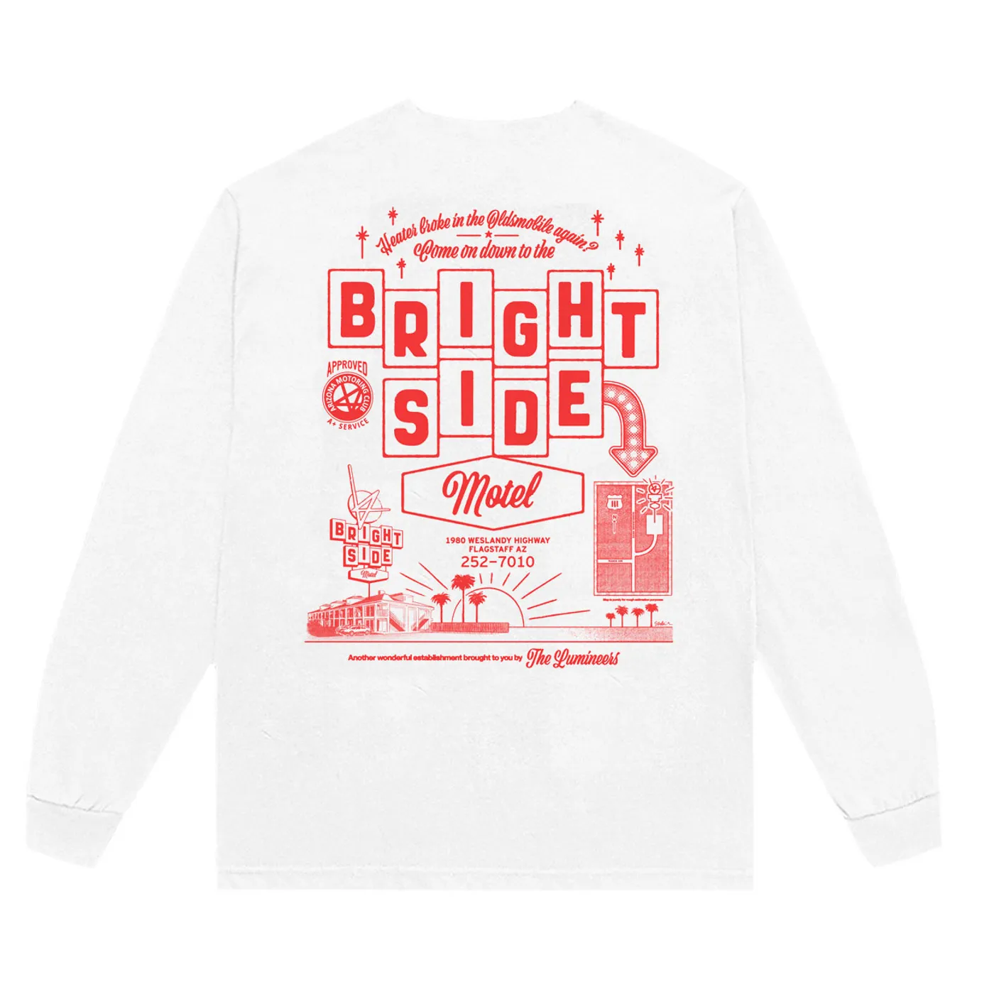 The Lumineers Brightside Motel Long Sleeve Tee