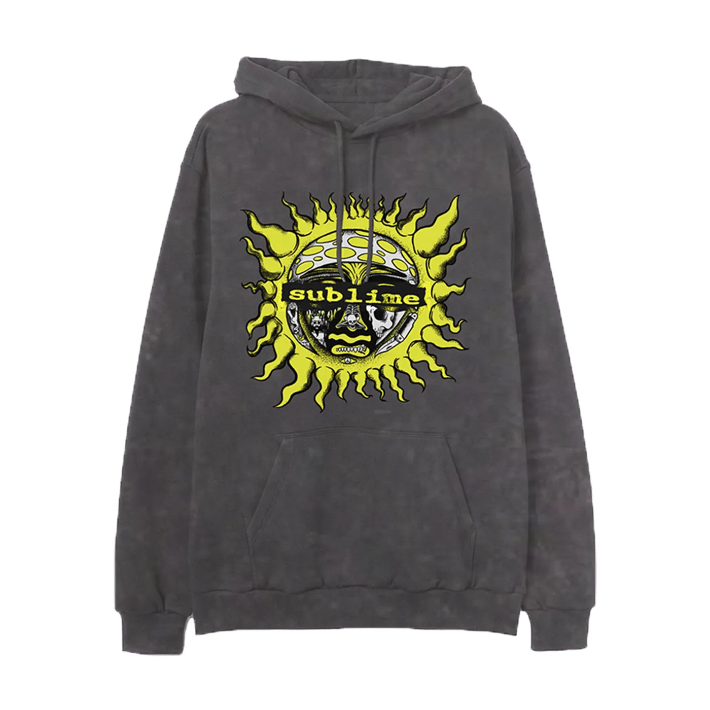 Sublime Mineral Washed Charcoal Hoodie