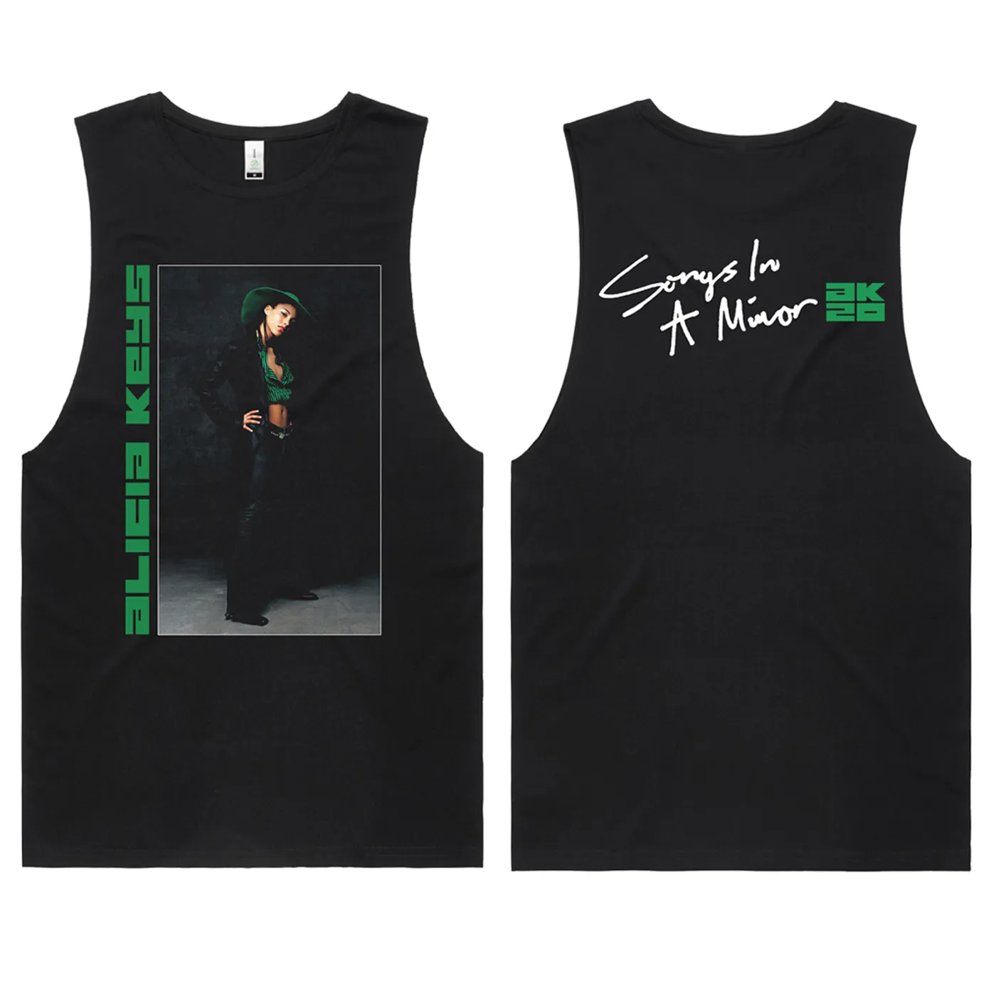 Alicia Keys Songs In A Minor 20th Anniversary Tank Top - Black
