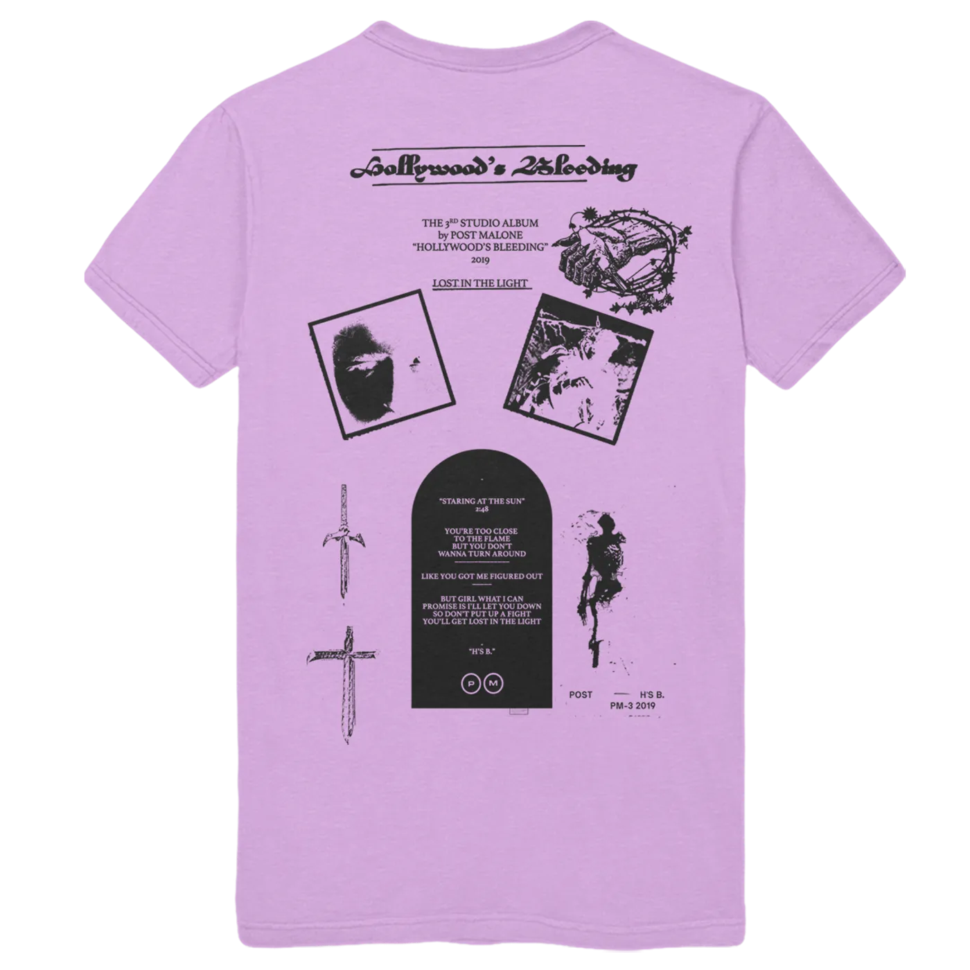 Post Malone Hollywood's Bleeding Purple Tee