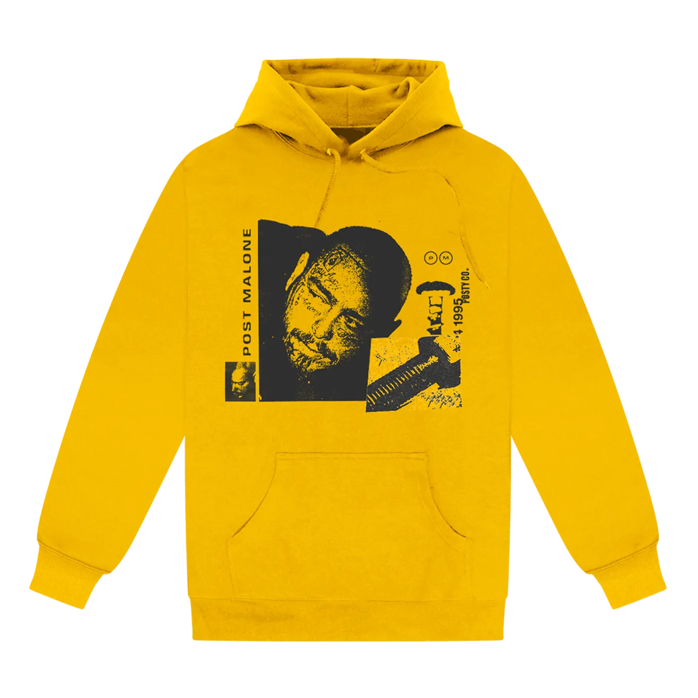 Post Malone Posty Co Screw Hoodie - Yellow