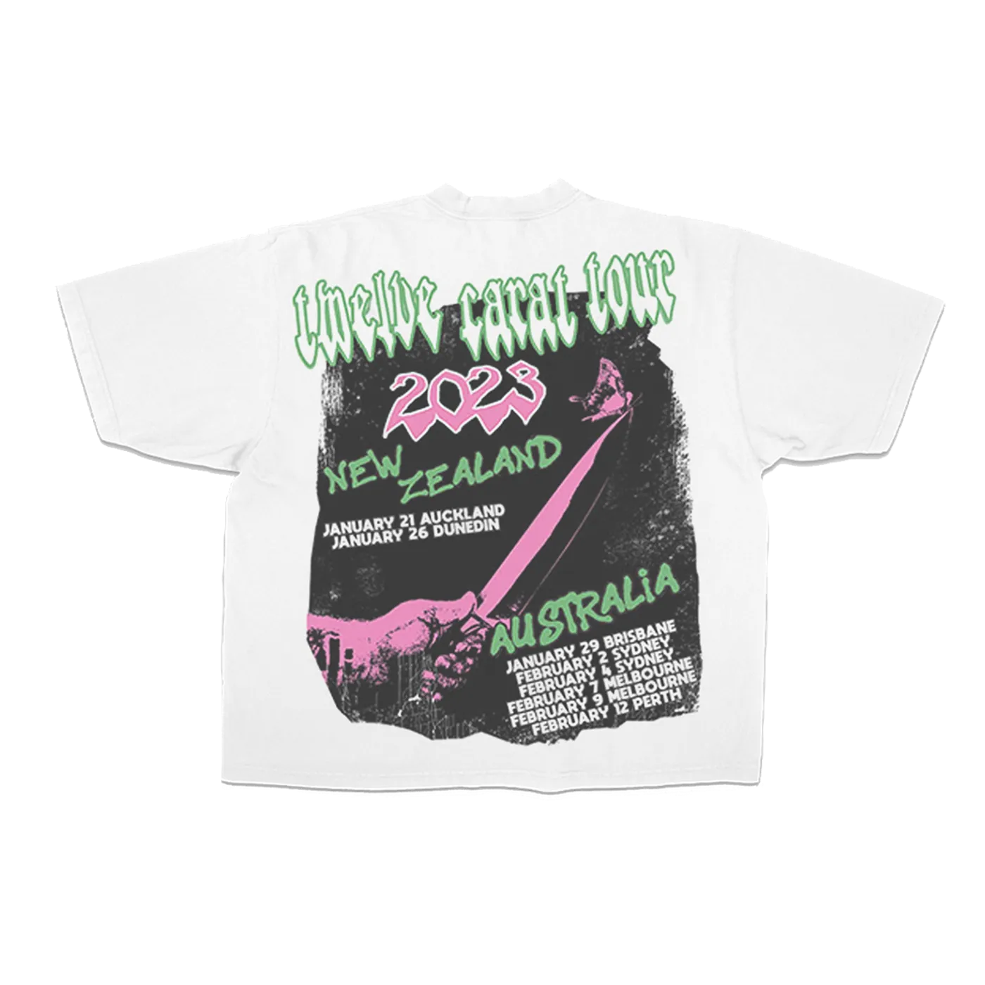 Post Malone AU NZ TOUR TEE - WHITE