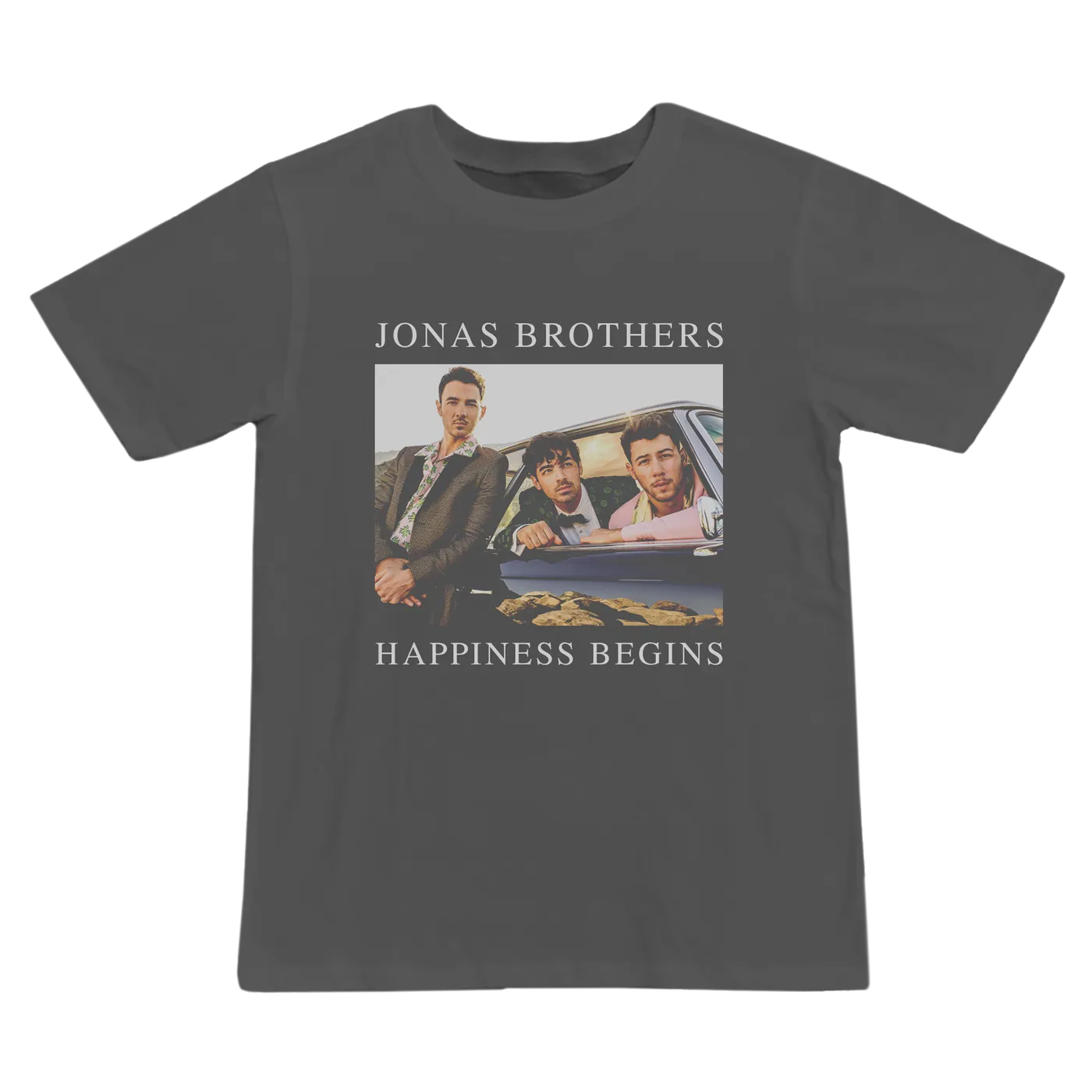 Jonas Brothers HAPPINESS BEGINS GREY WOMEN'S TEE