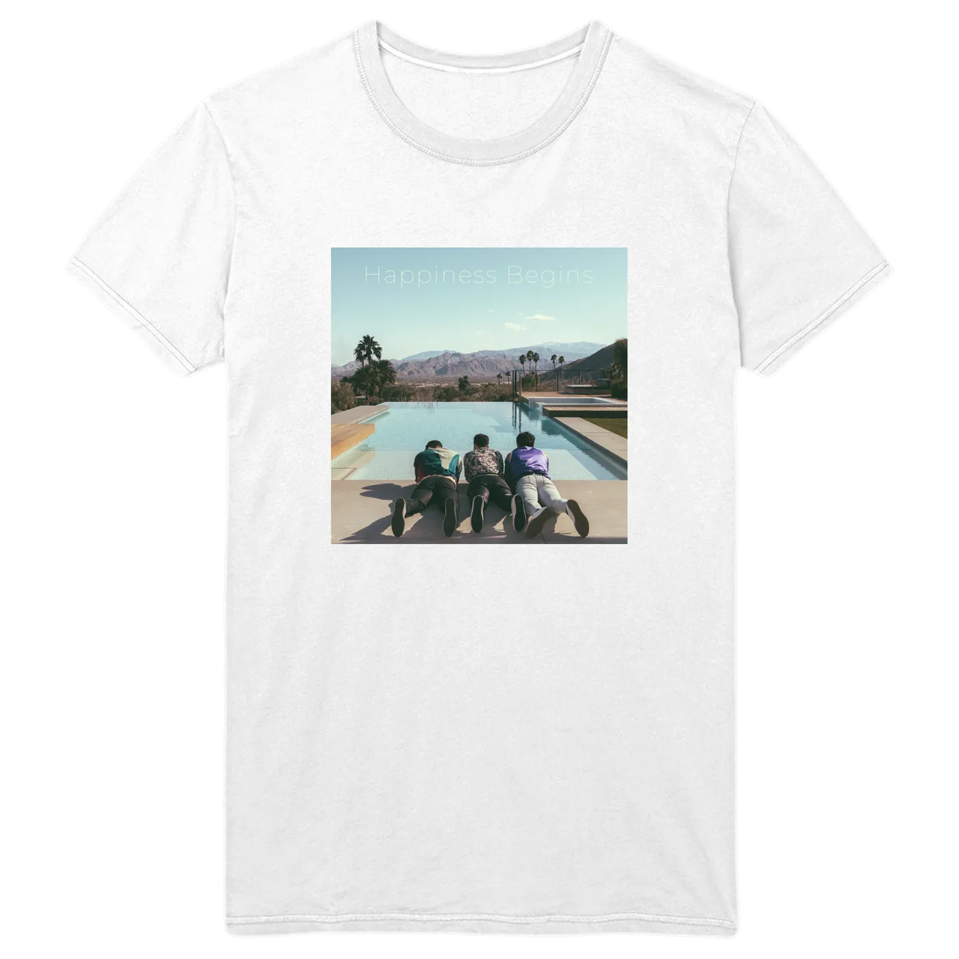Jonas Brothers HAPPINESS BEGINS WHITE TEE