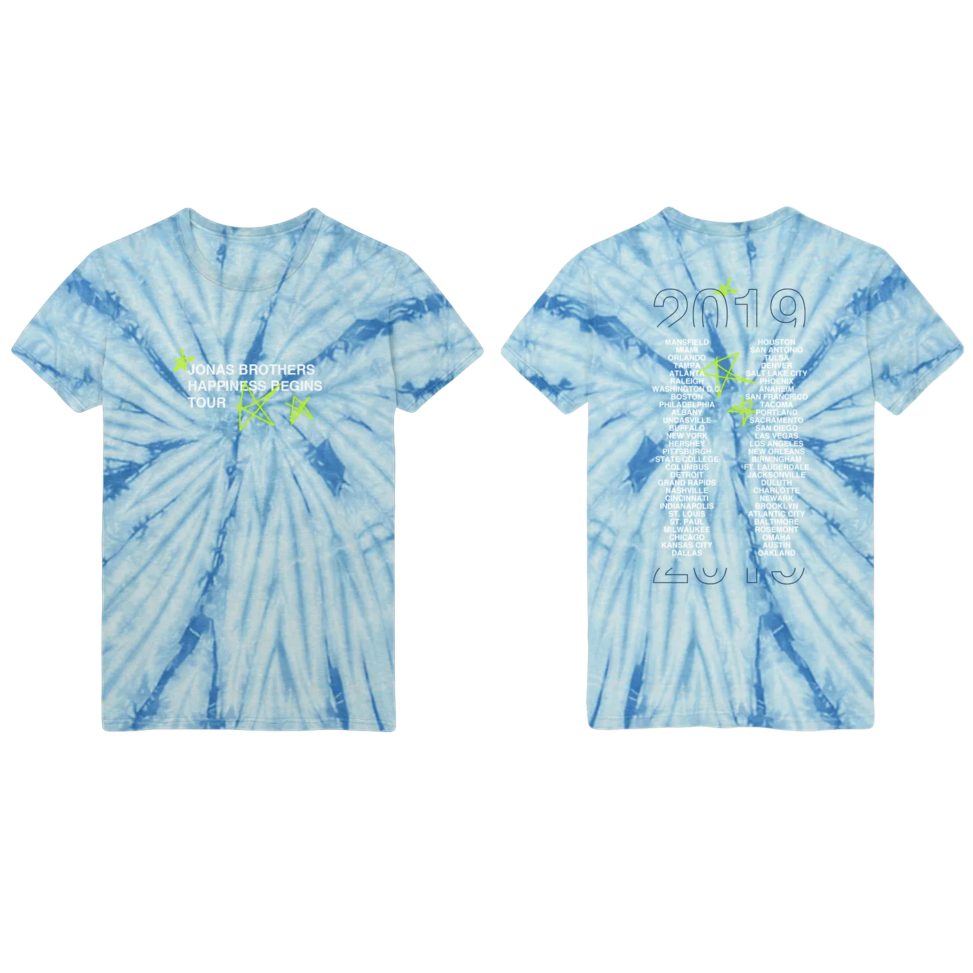 Jonas Brothers HAPPINESS BEGINS TOUR ANNIVERSARY TEE