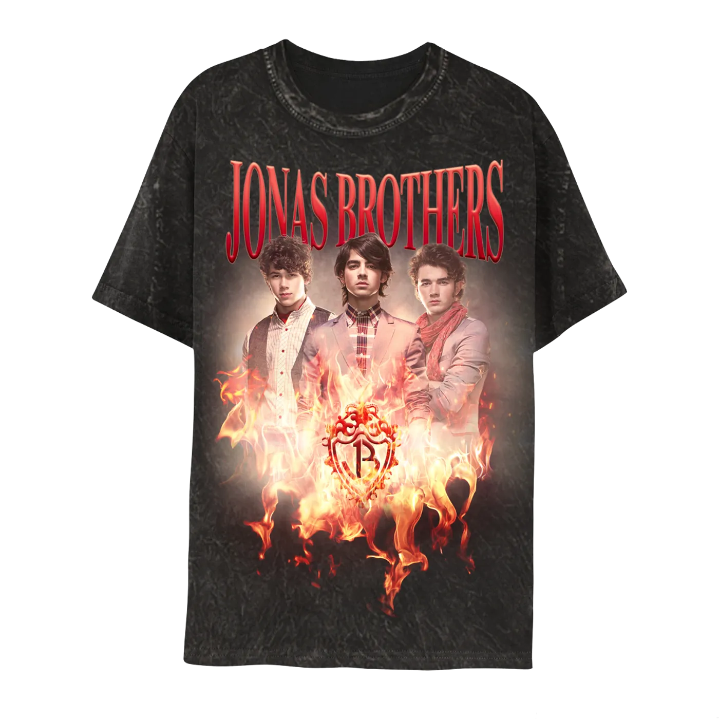 Jonas Brothers Remember This Black Mineral Wash Tour Tee