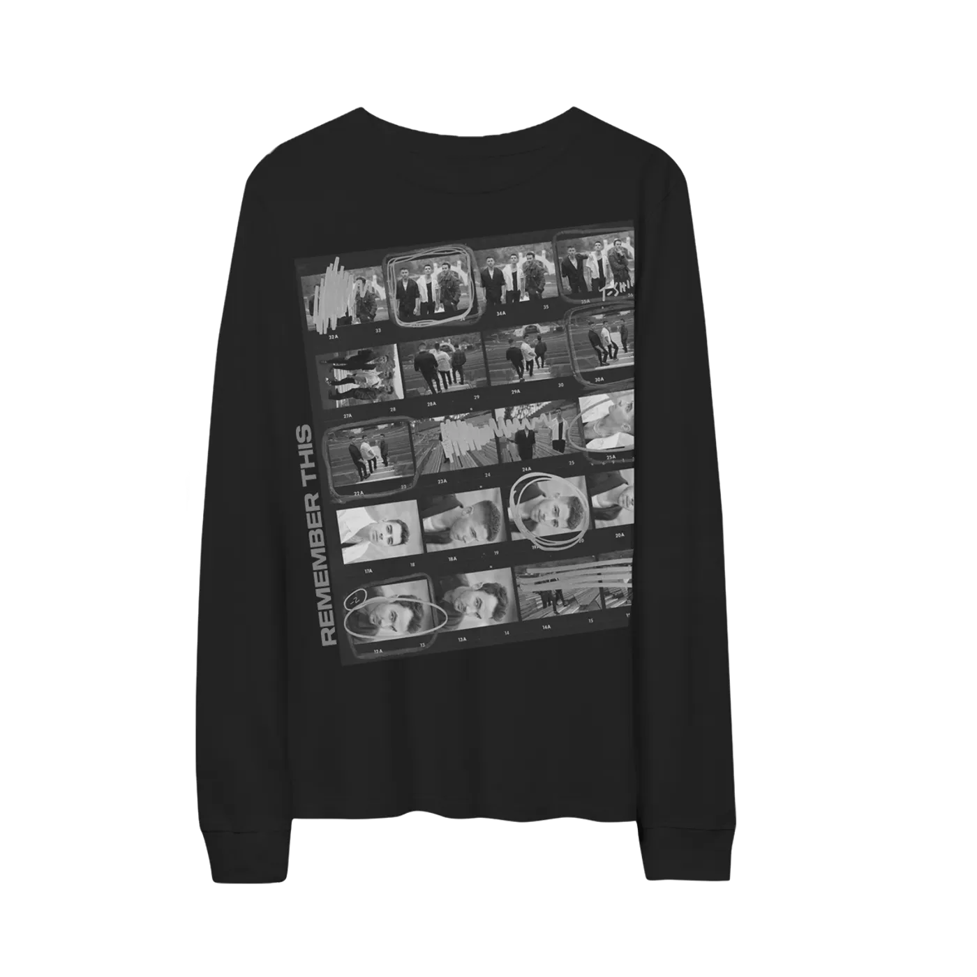 Jonas Brothers Remember This Long Sleeve Black Tour Tee