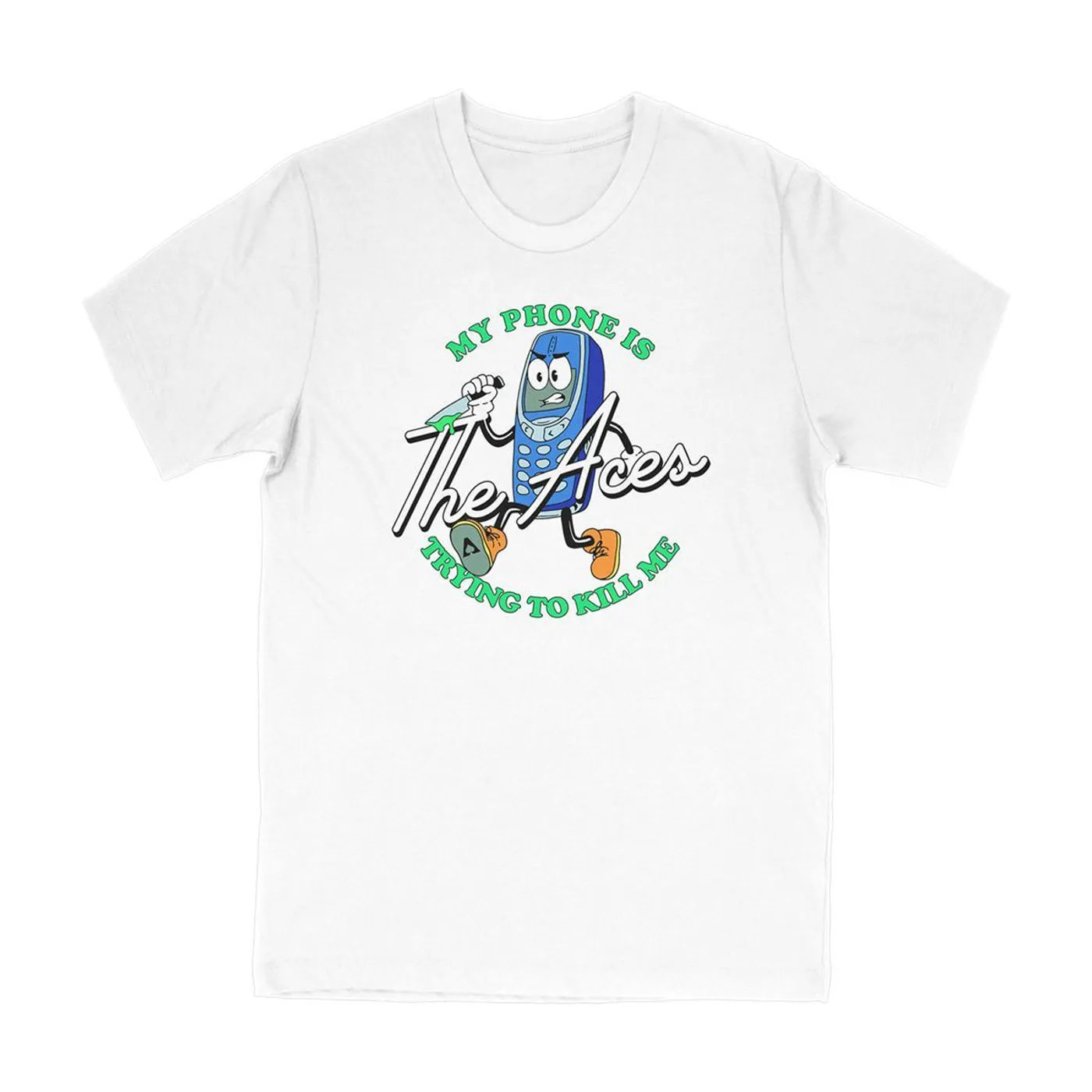 The Aces My Phone Vintage Tee - White