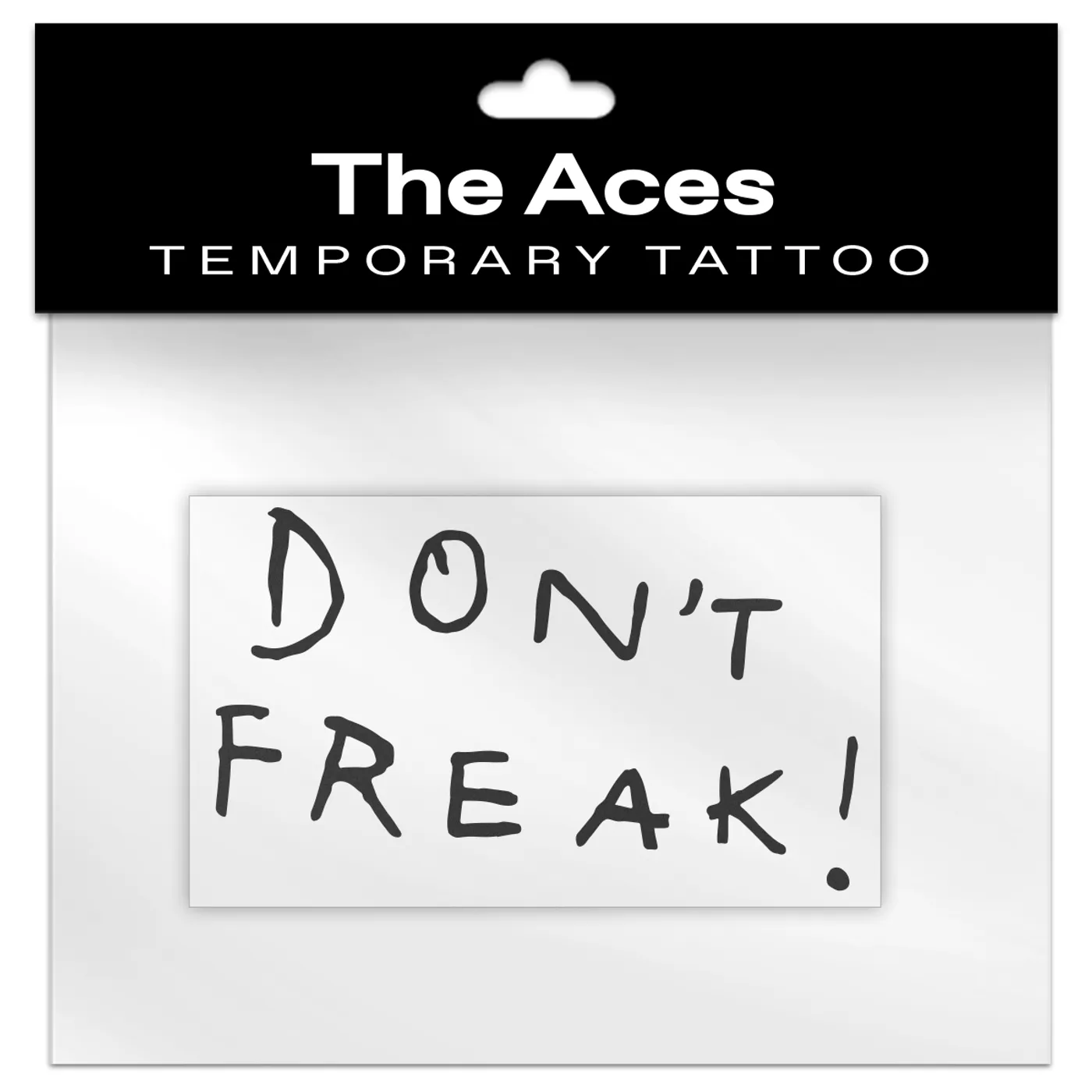 The Aces Don't Freak Temporary Tattoo