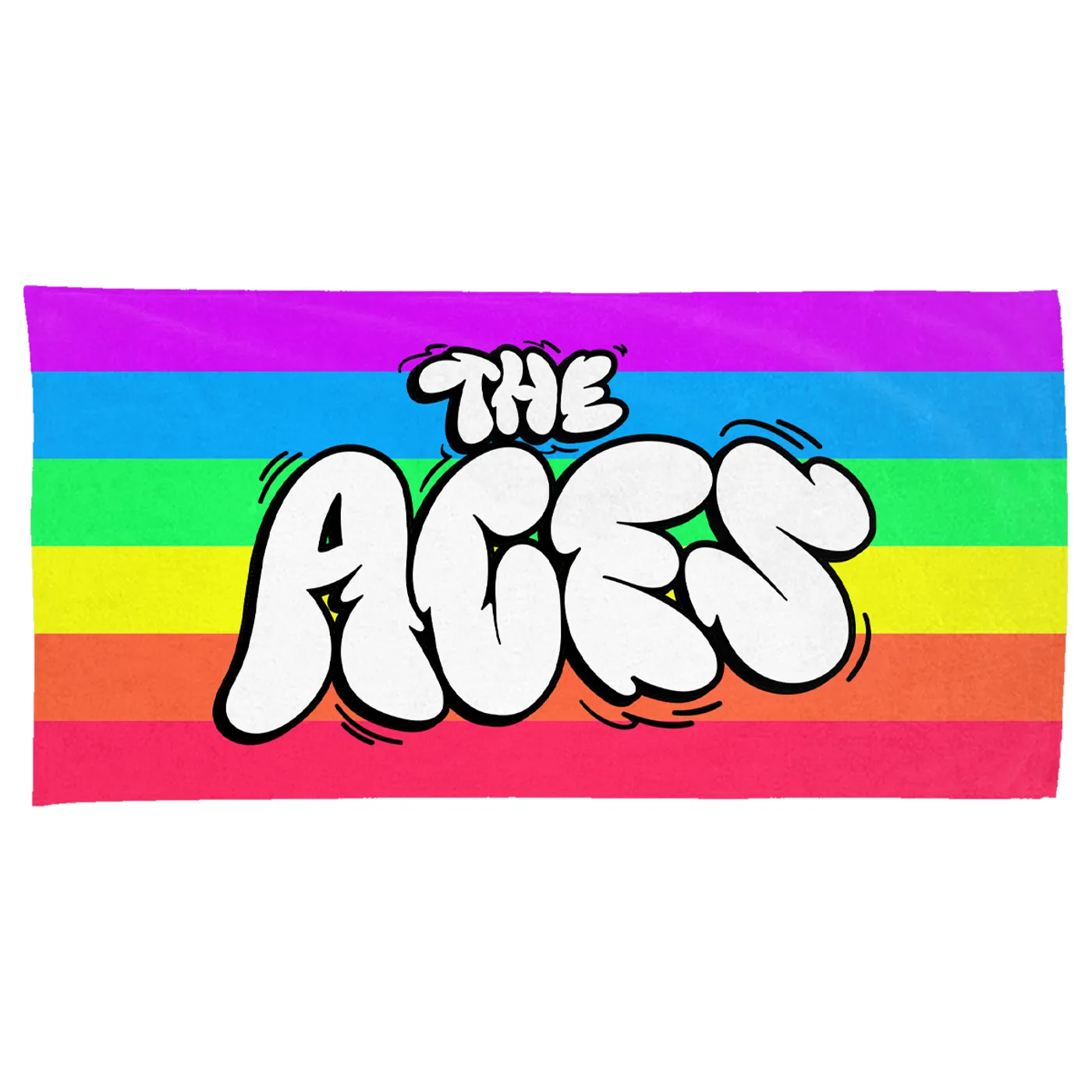 The Aces Candy Pride Beach Towel - White