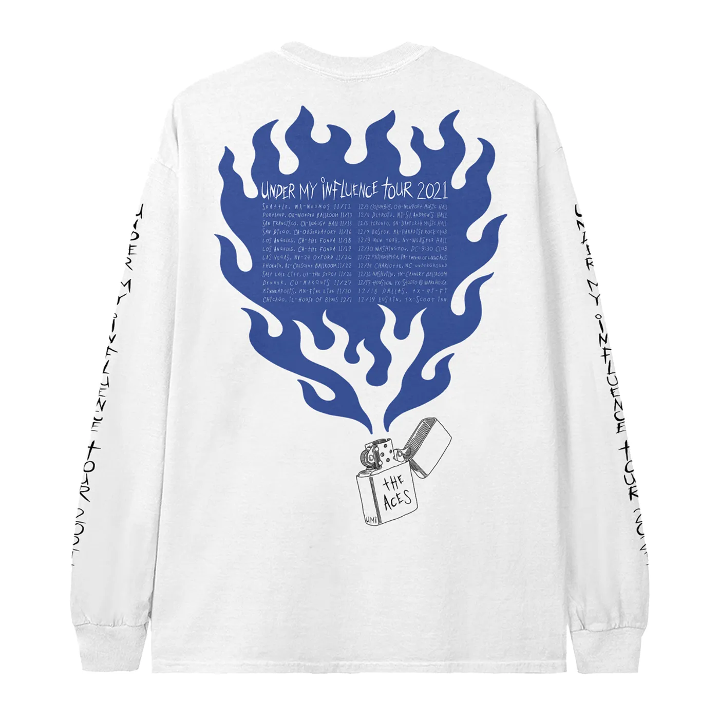 The Aces Under My Influence Tour Long Sleeve