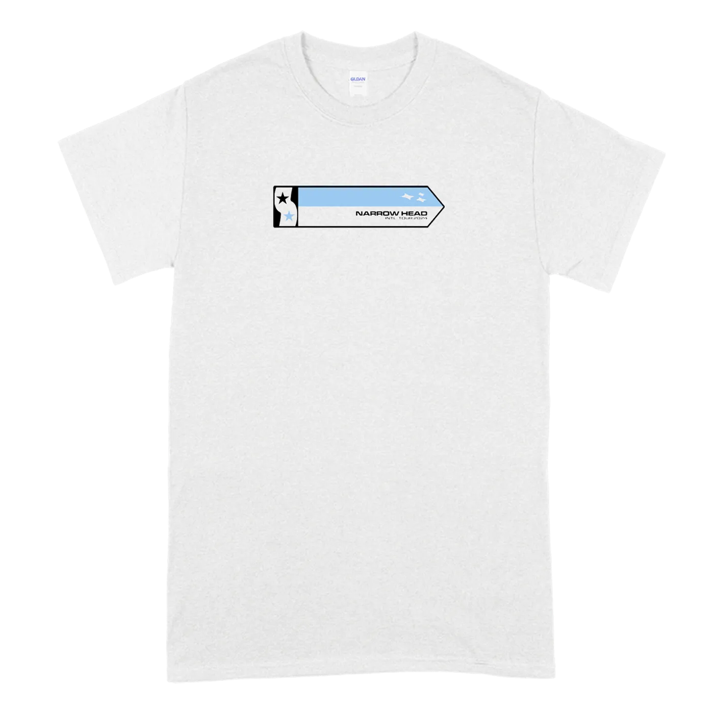 Narrow Head "Blue Bar" T-Shirt
