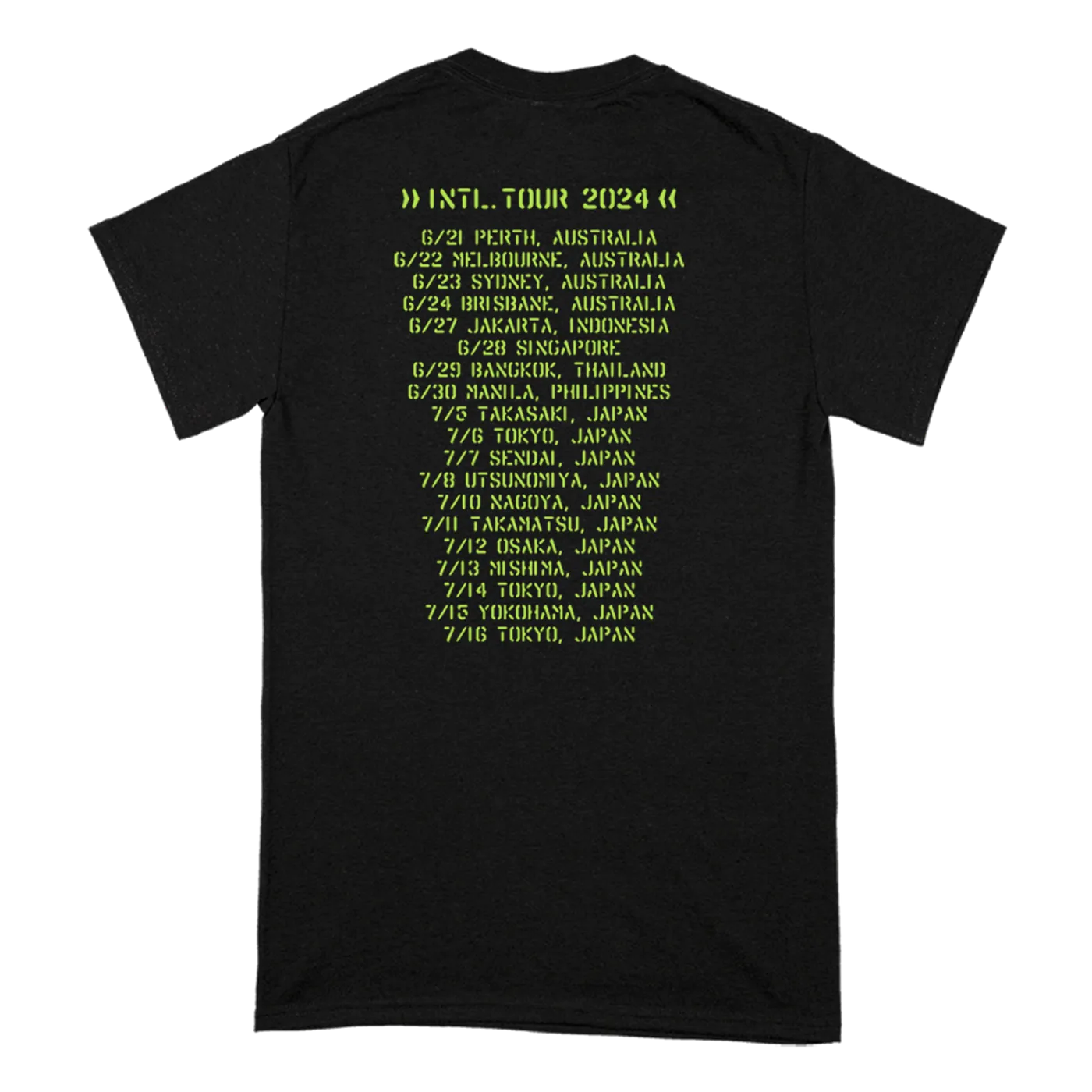 Narrow Head "Intl. Tour 2024" T-Shirt