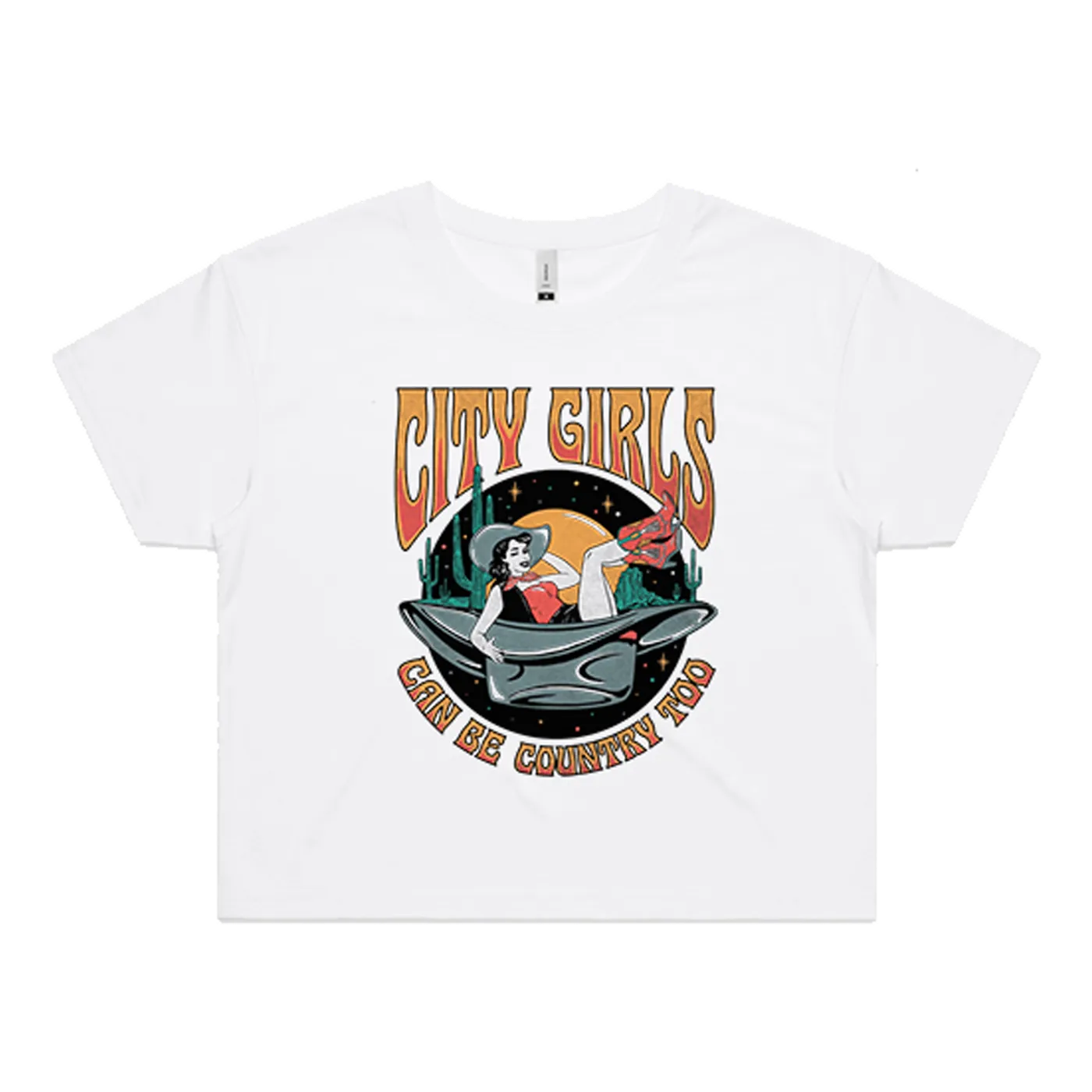 Rachael Fahim "City Girls" Crop T-Shirt