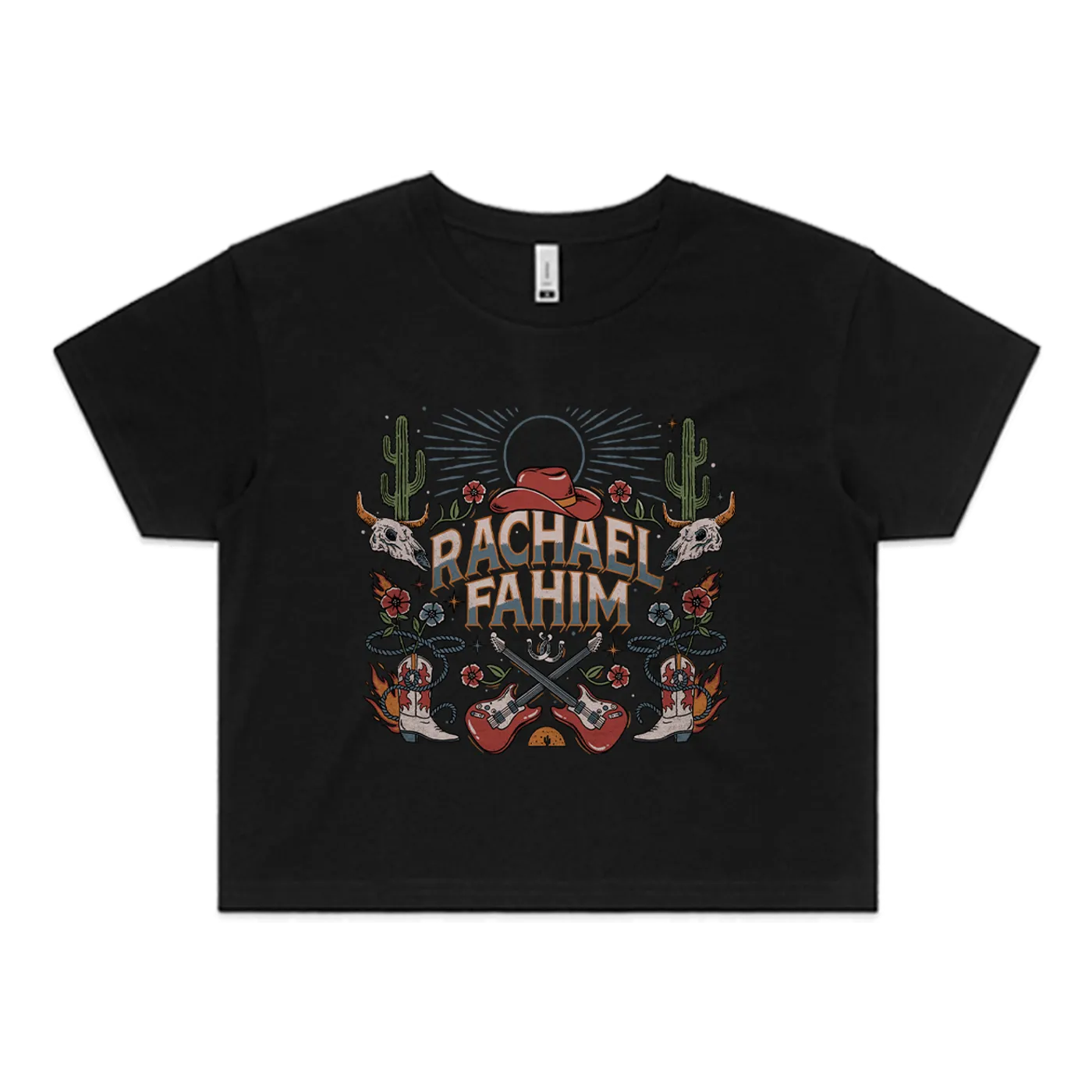 Rachael Fahim "Rock" Crop T-Shirt