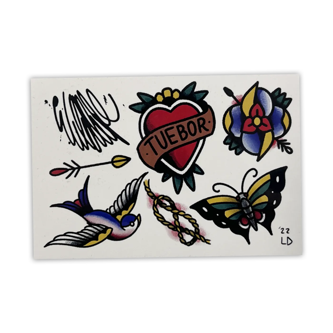 La Dispute Temporary Tattoo Sheet