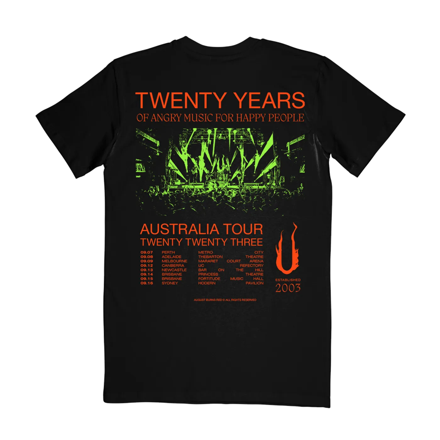 August Burns Red "Twenty Years Tour" T-Shirt
