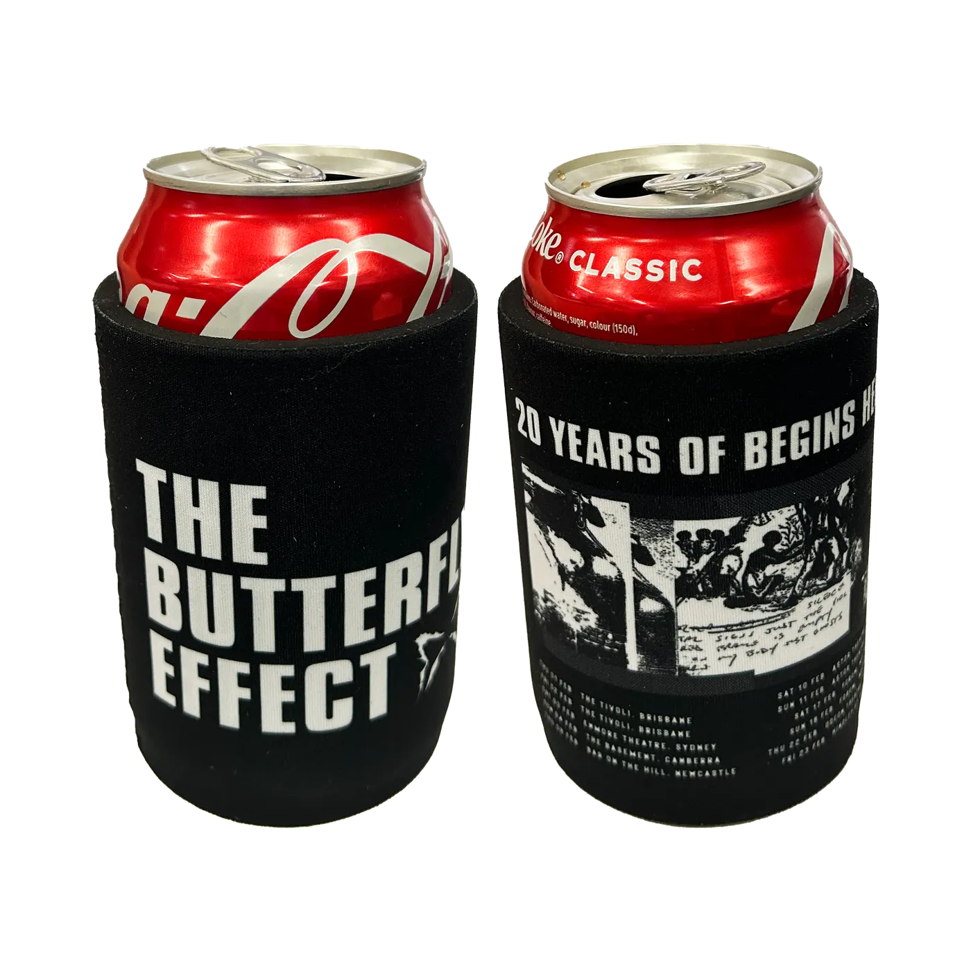 The Butterfly Effect "20 Year Tour" Stubby Cooler