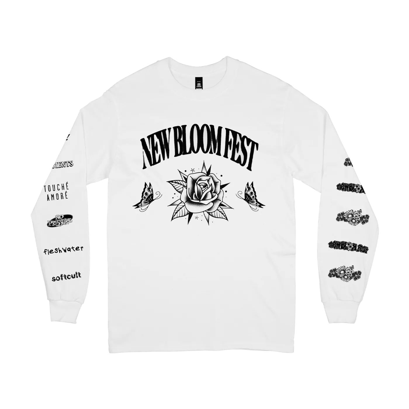 New Bloom Fest "Rose (White)" L/S T-Shirt