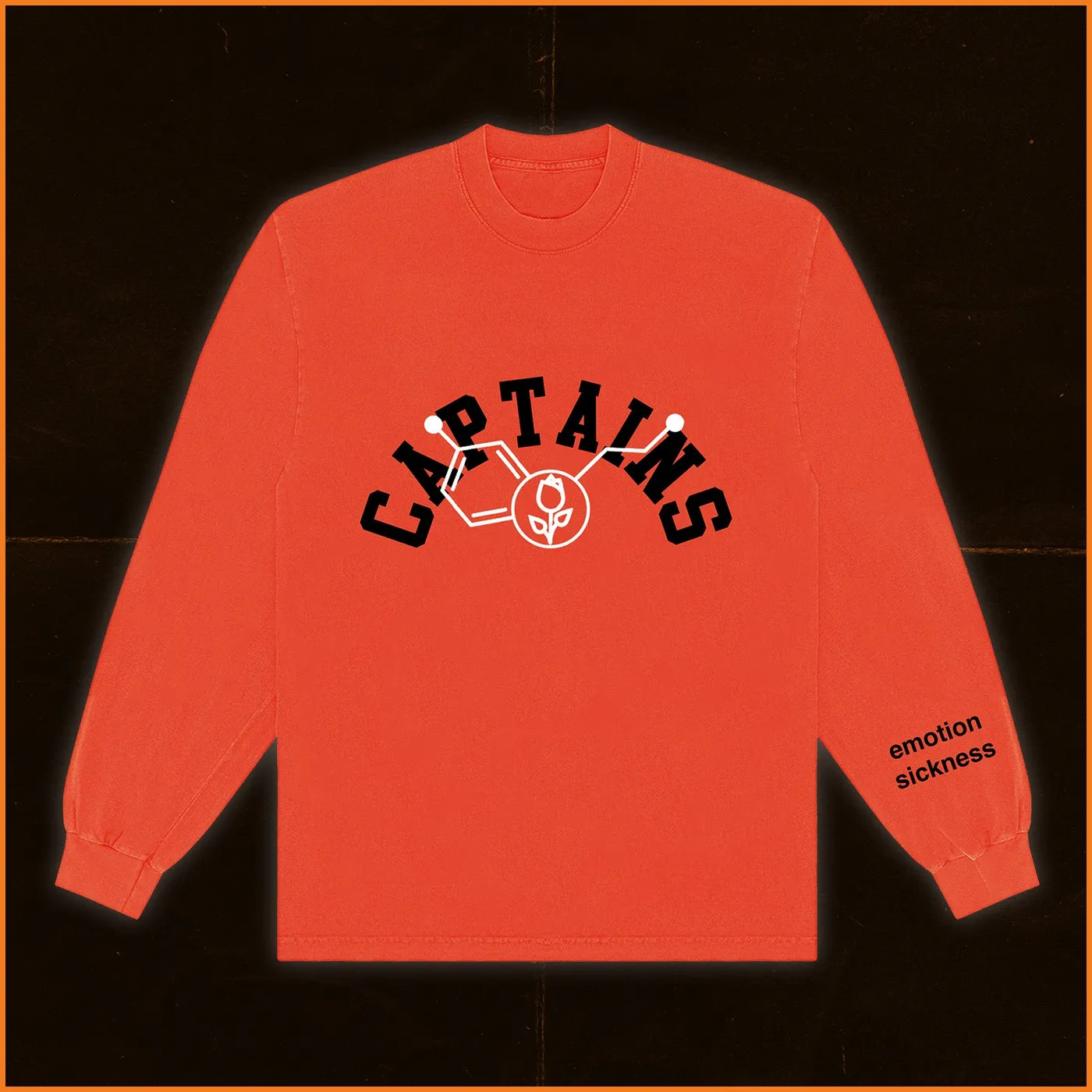 Calling All Captains Varsity Long Sleeve - Orange