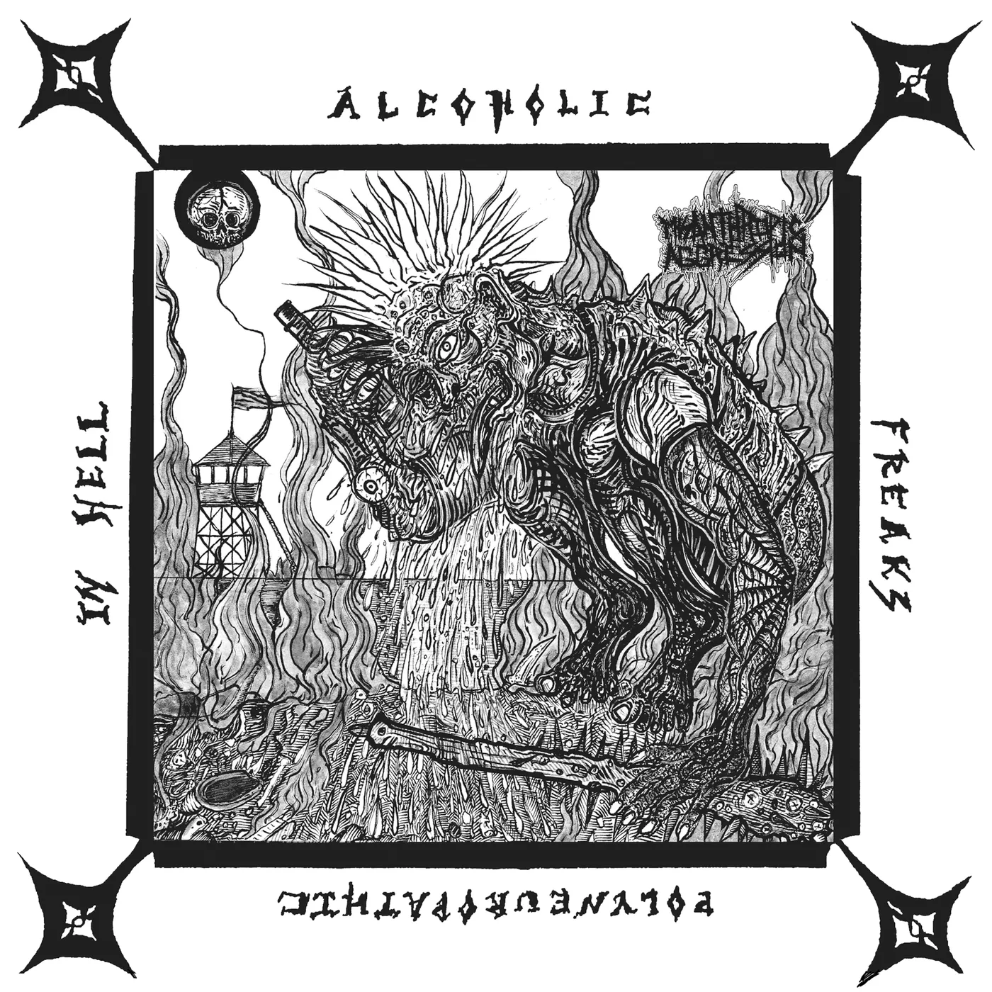 Misanthropic Aggression Alcoholic Polyneuropathic Freaks In Hell Vinyl Record