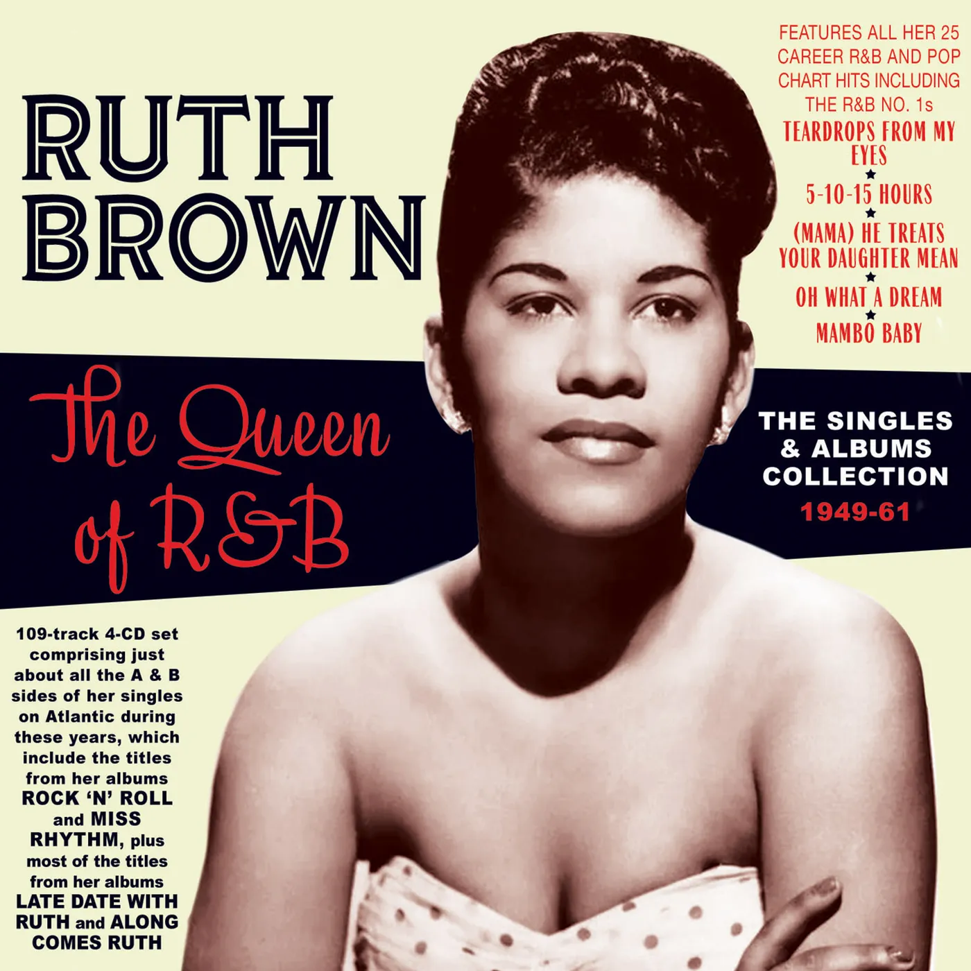 Ruth Brown QUEEN OF R&B: THE SINGLES & ALBUMS COLLECTION 1949-61 CD