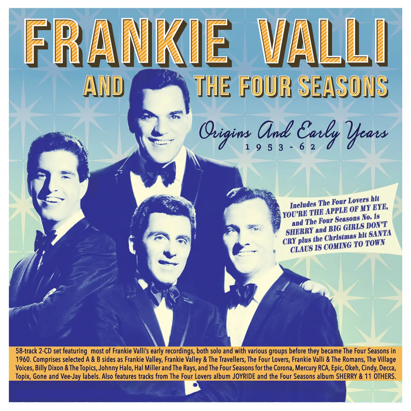 Frankie Valli & The Four Seasons ORIGINS AND EARLY YEARS 1953-62 CD