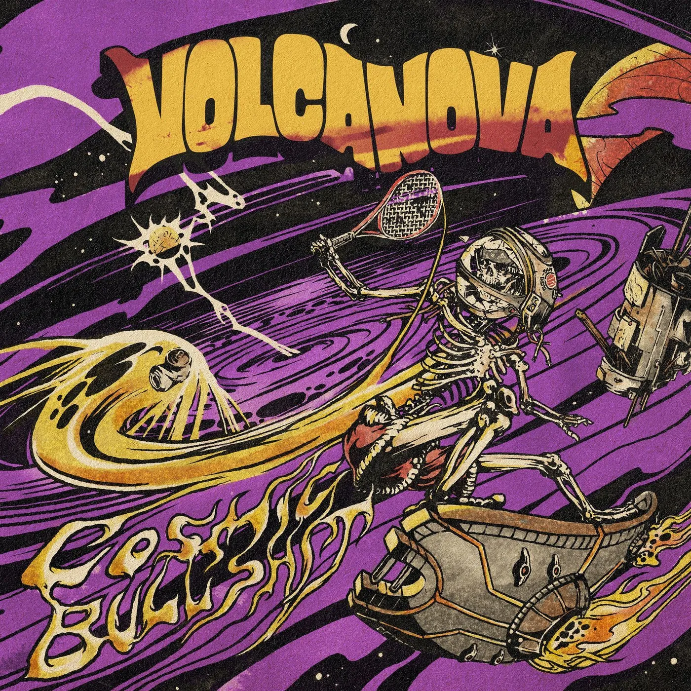 Volcanova Cosmic Bullshit (Purple Swirl Vinyl) Vinyl Record