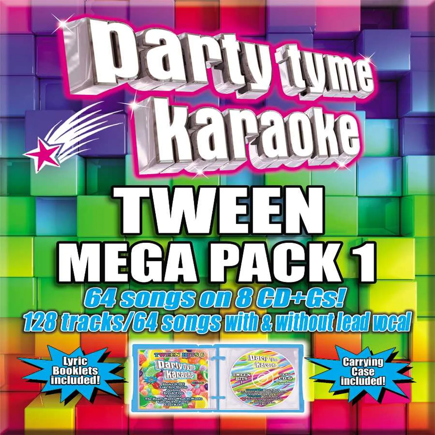 Party Tyme Karaoke TWEEN MEGA PACK 1 (64+64-SONG PARTY PACK) CD