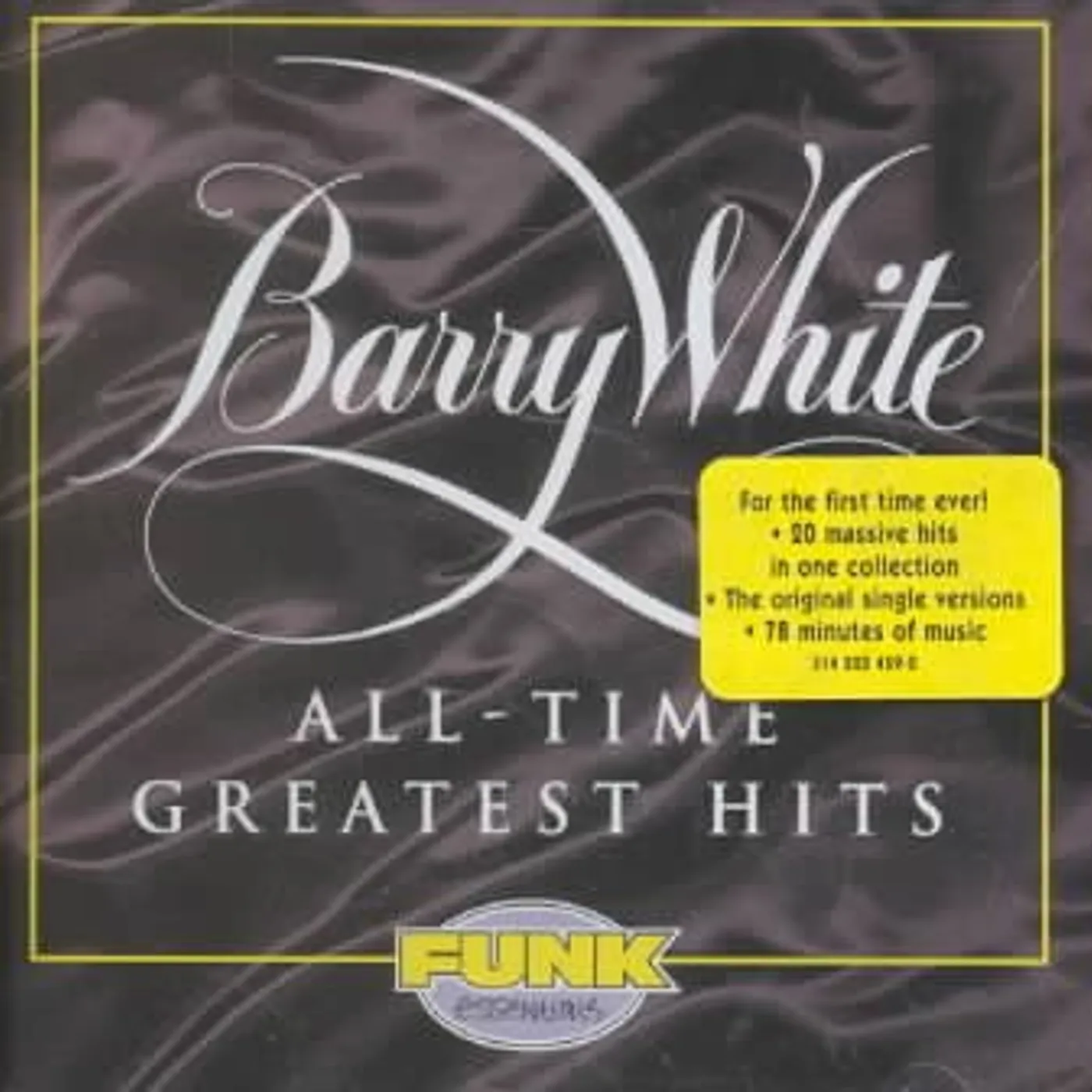 Barry White ALL TIME GREATEST HITS CD