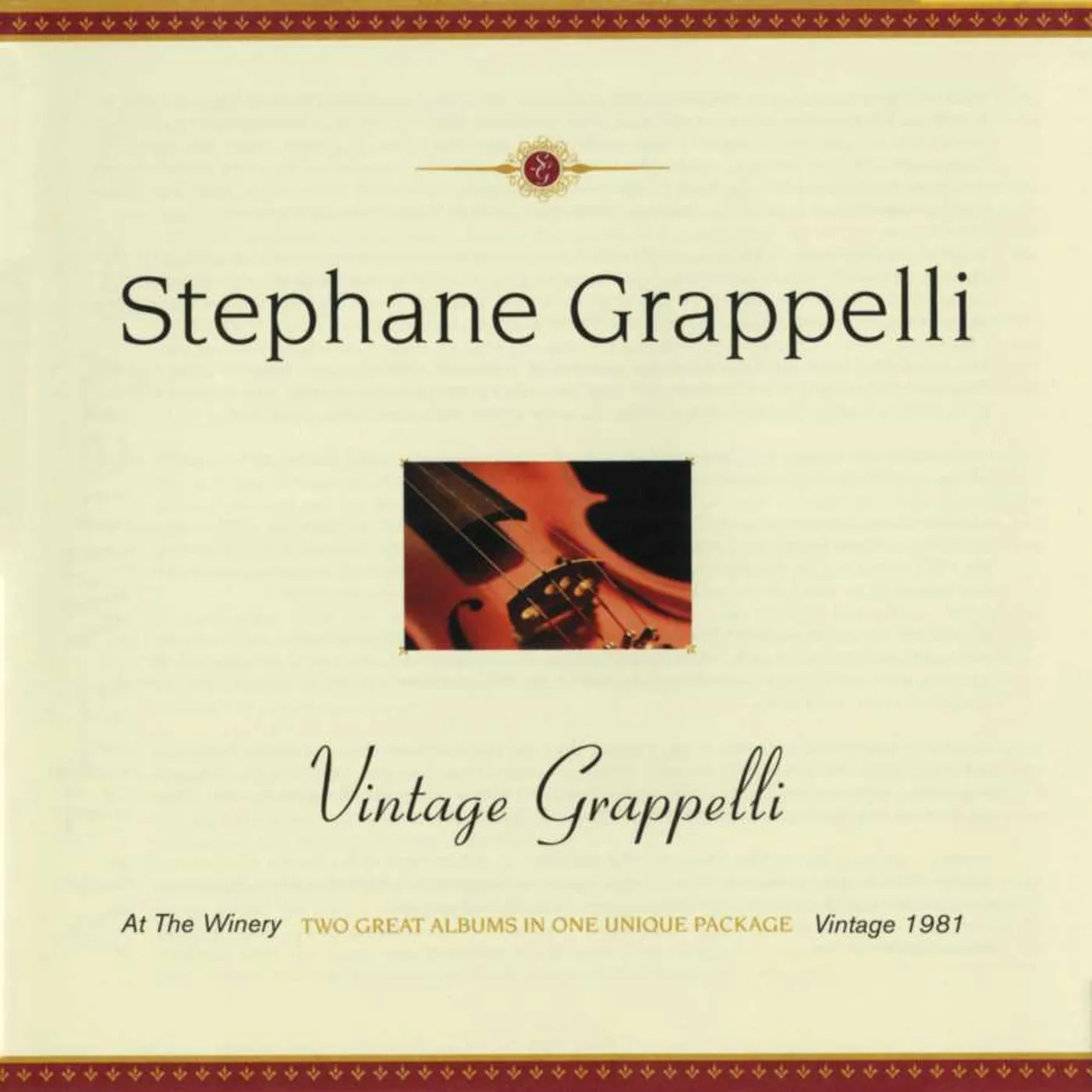 Stéphane Grappelli Vintage Grappelli CD