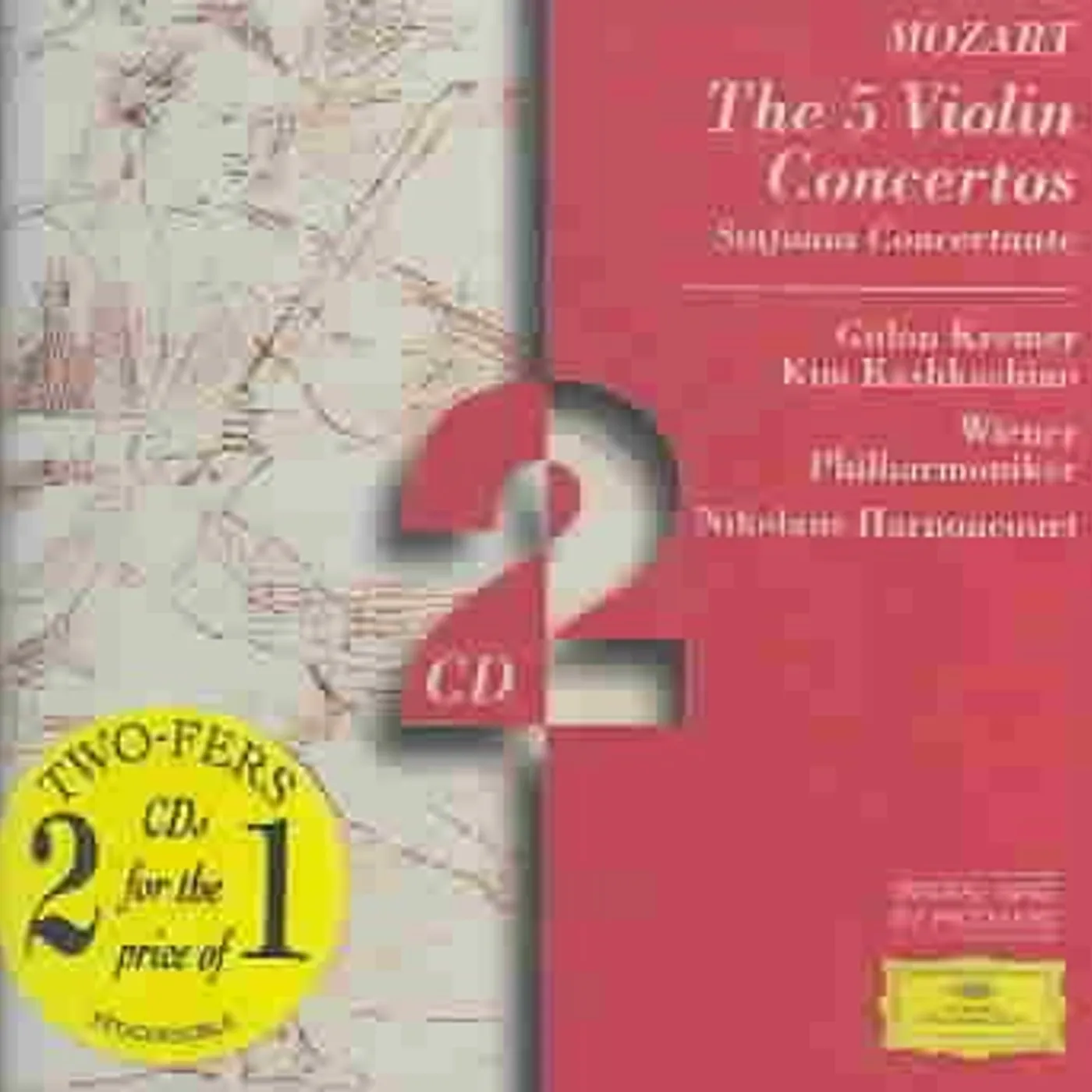 Gidon Kremer 5 Violin Concertos; Sinfonia Concertante (2 CD) CD