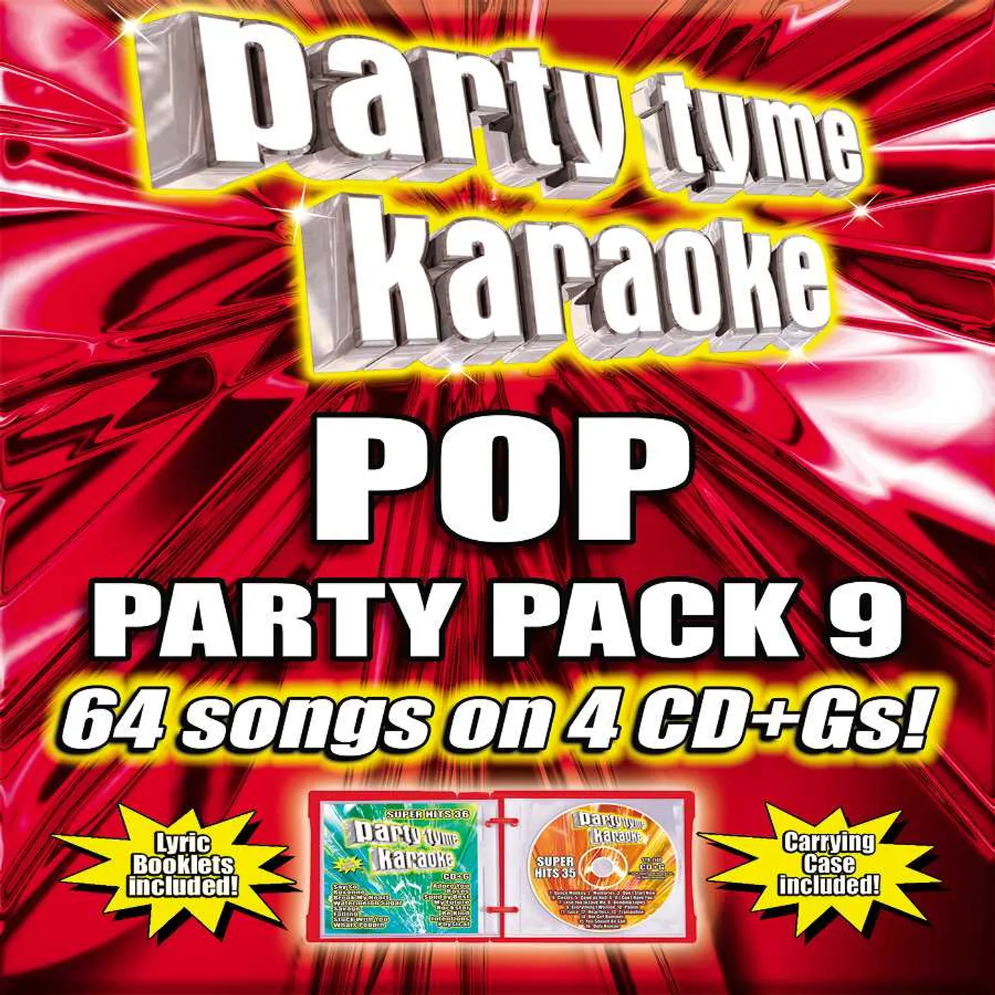 Party Tyme Karaoke POP PARTY PACK 9 (4CD) CD