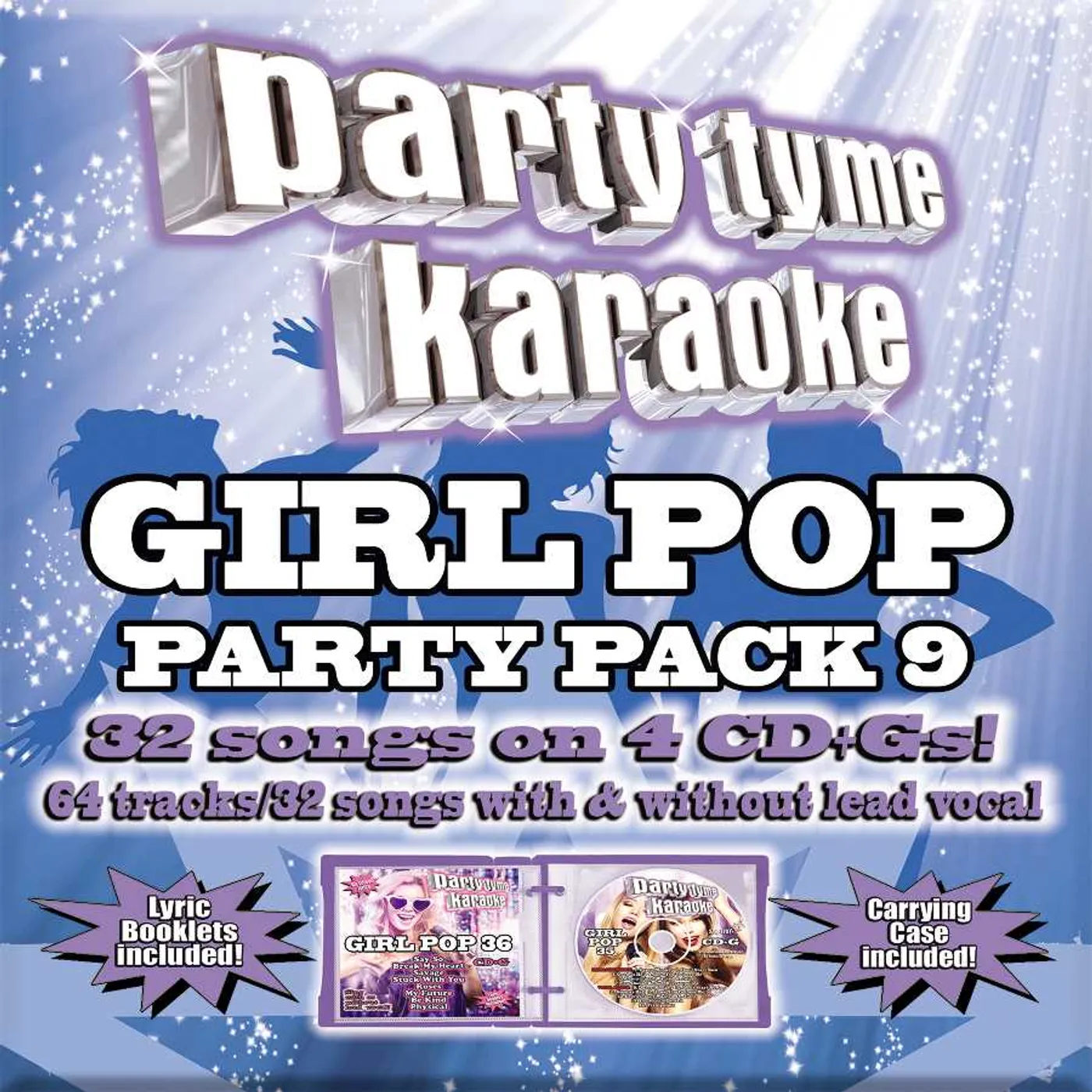 Party Tyme Karaoke GIRL POP PARTY PACK 9 CD