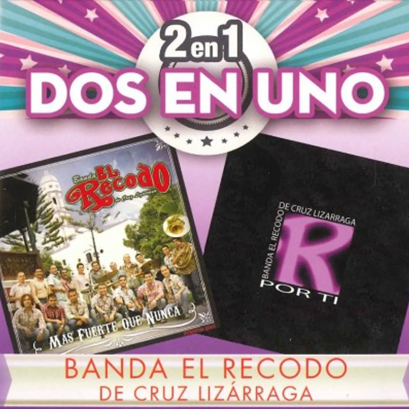 Banda Sinaloense El Recodo De Cruz Lizarraga 2 En 1 CD