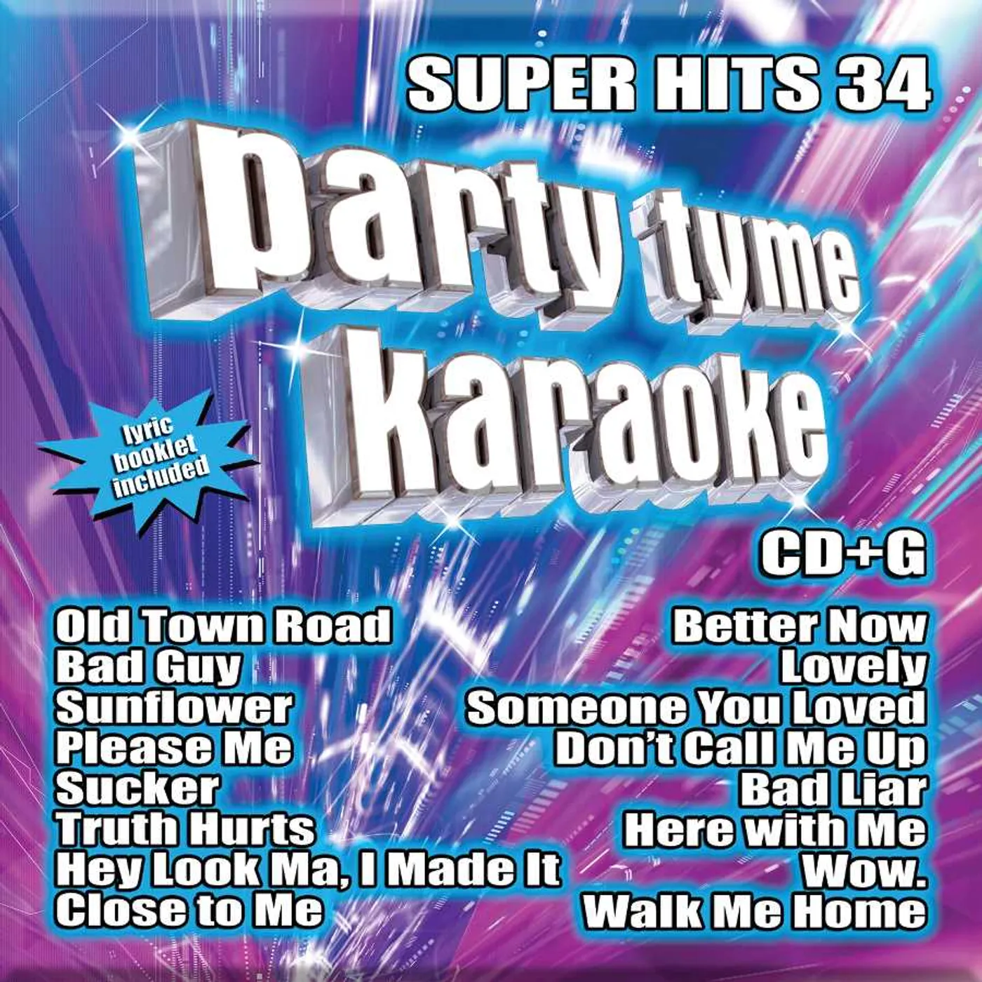 Party Tyme Karaoke Super Hits 34 (16-song CD+G) CD