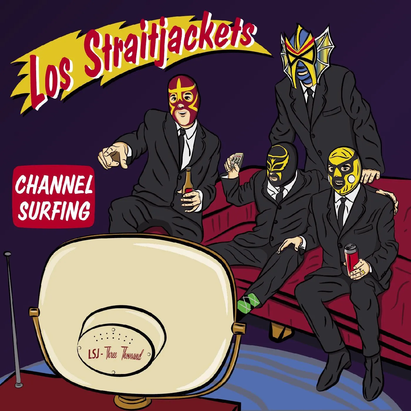 Los Straitjackets CHANNEL SURFING CD