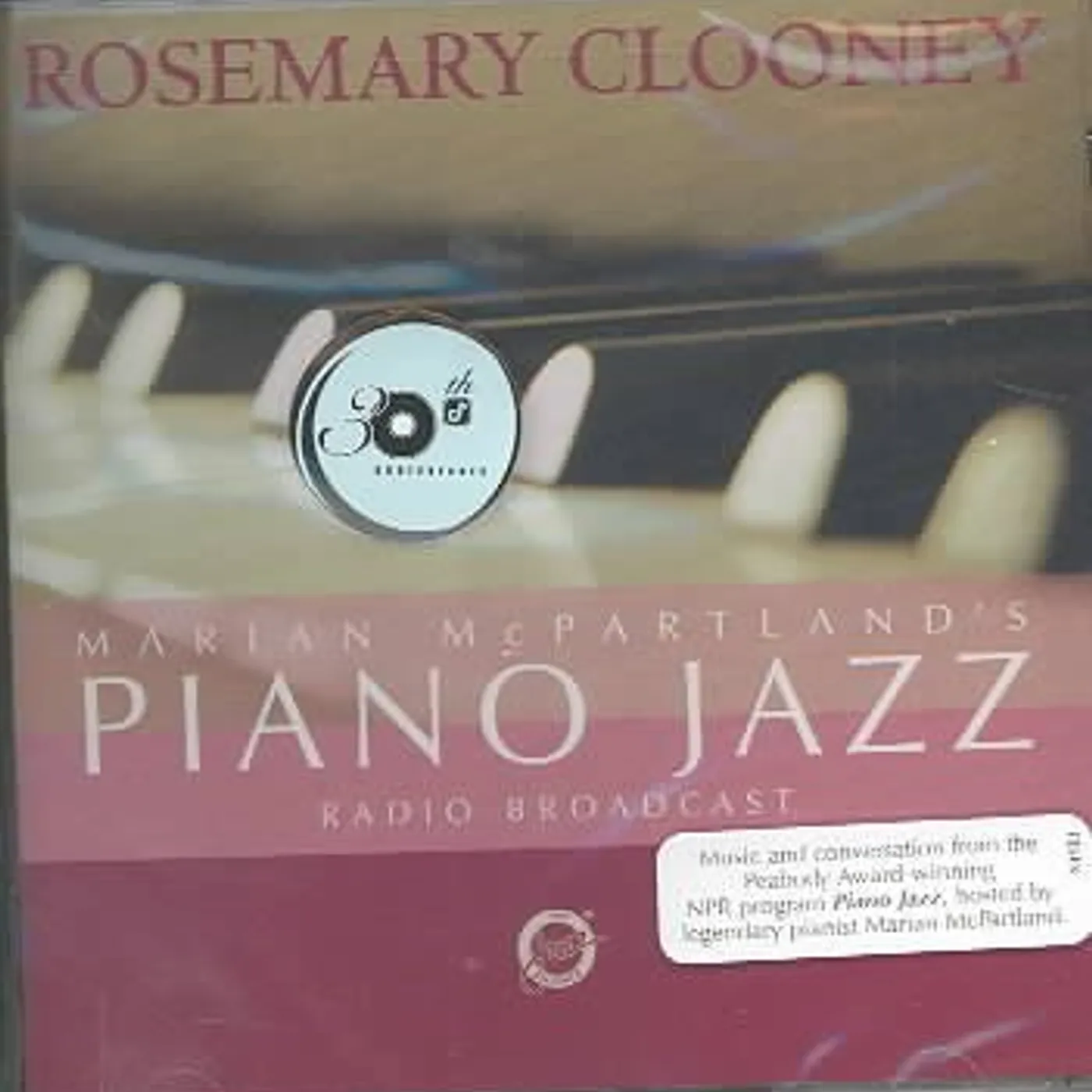Marian McPartland's Piano Jazz With Rosemary Clooney CD