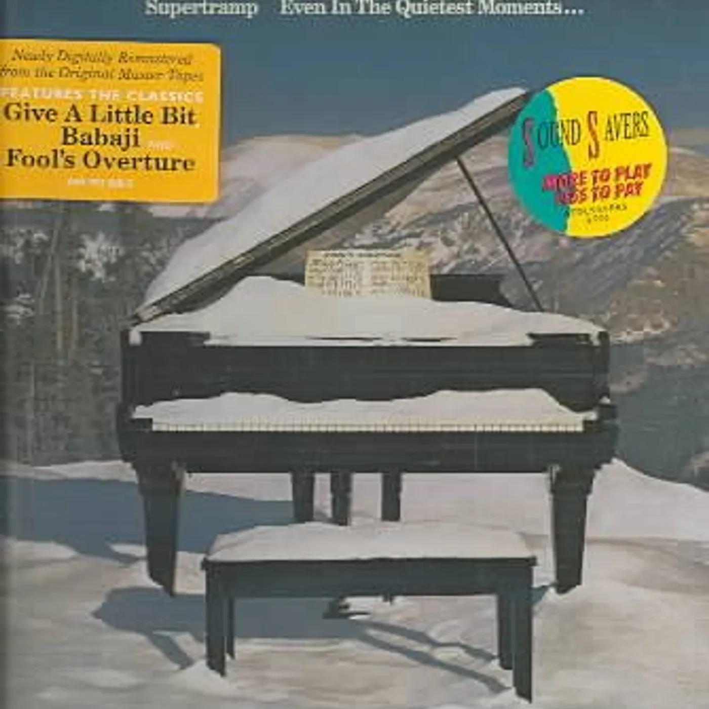 Supertramp EVEN IN QUIETEST MOMENTS CD