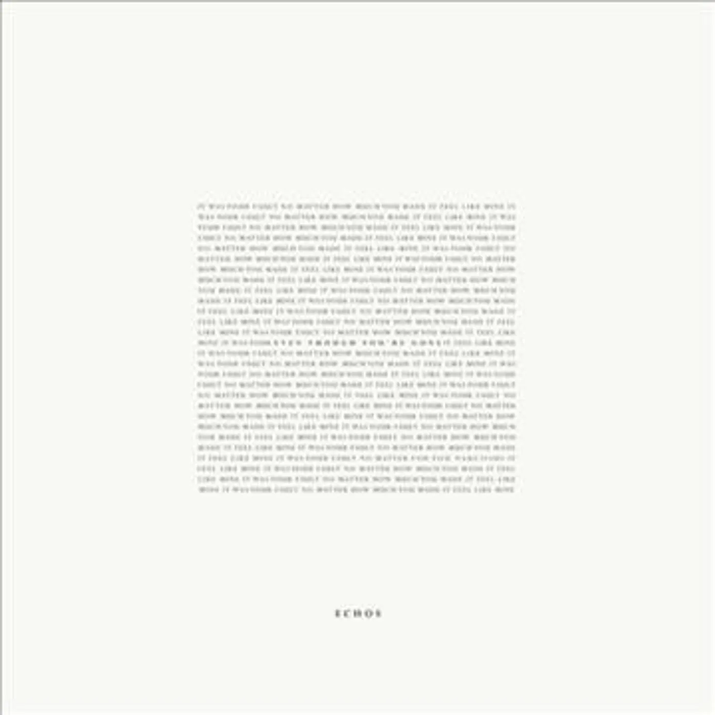 Echos EVEN THOUGH YOU'RE GONE (2 LP) Vinyl Record