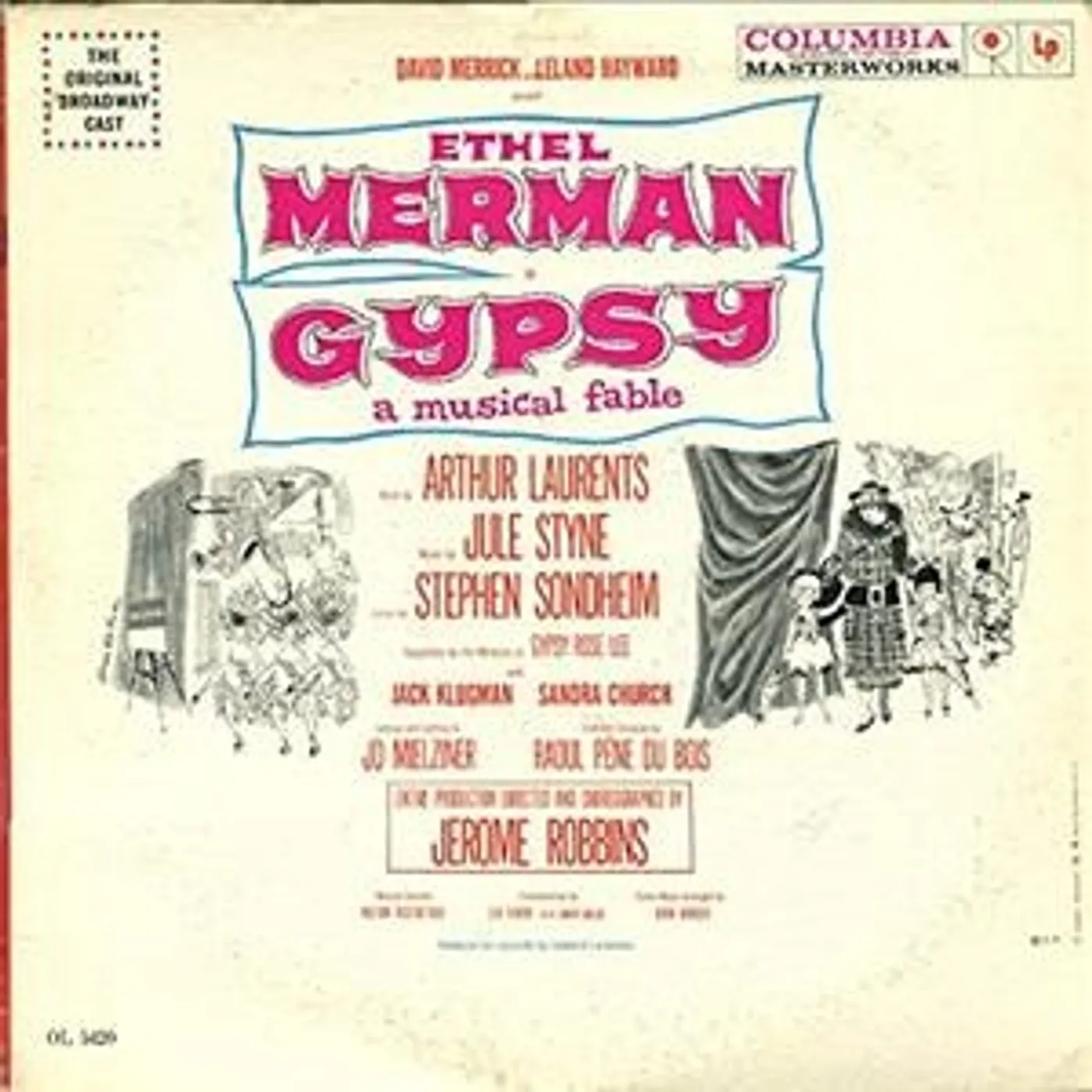 Original Cast Gypsy (Original Broadway Cast Recording) (LP) Vinyl Record