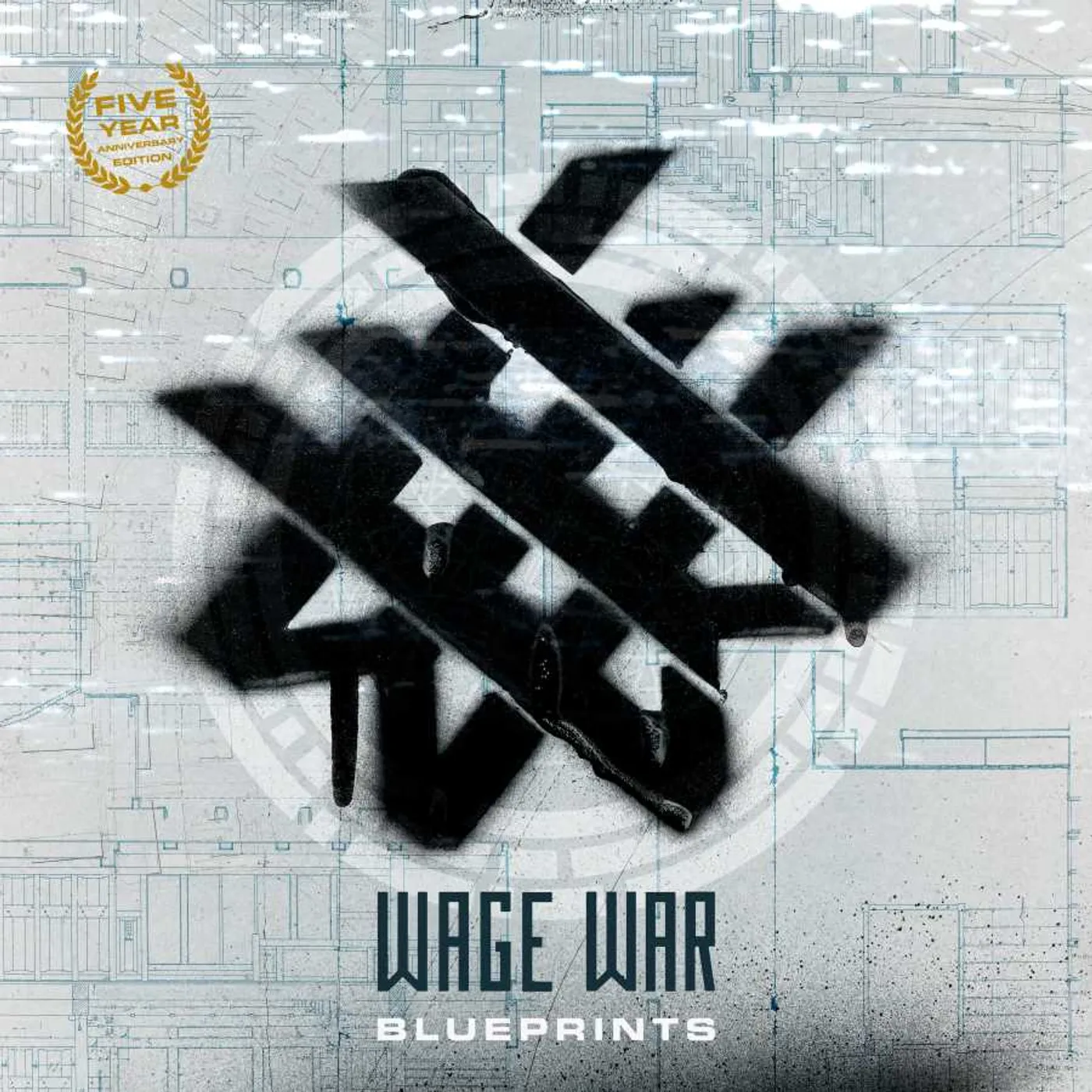 Wage War BLUEPRINTS (ANNIVERSARY EDITION/SEAFOAM MARBLE VINYL) Vinyl Record
